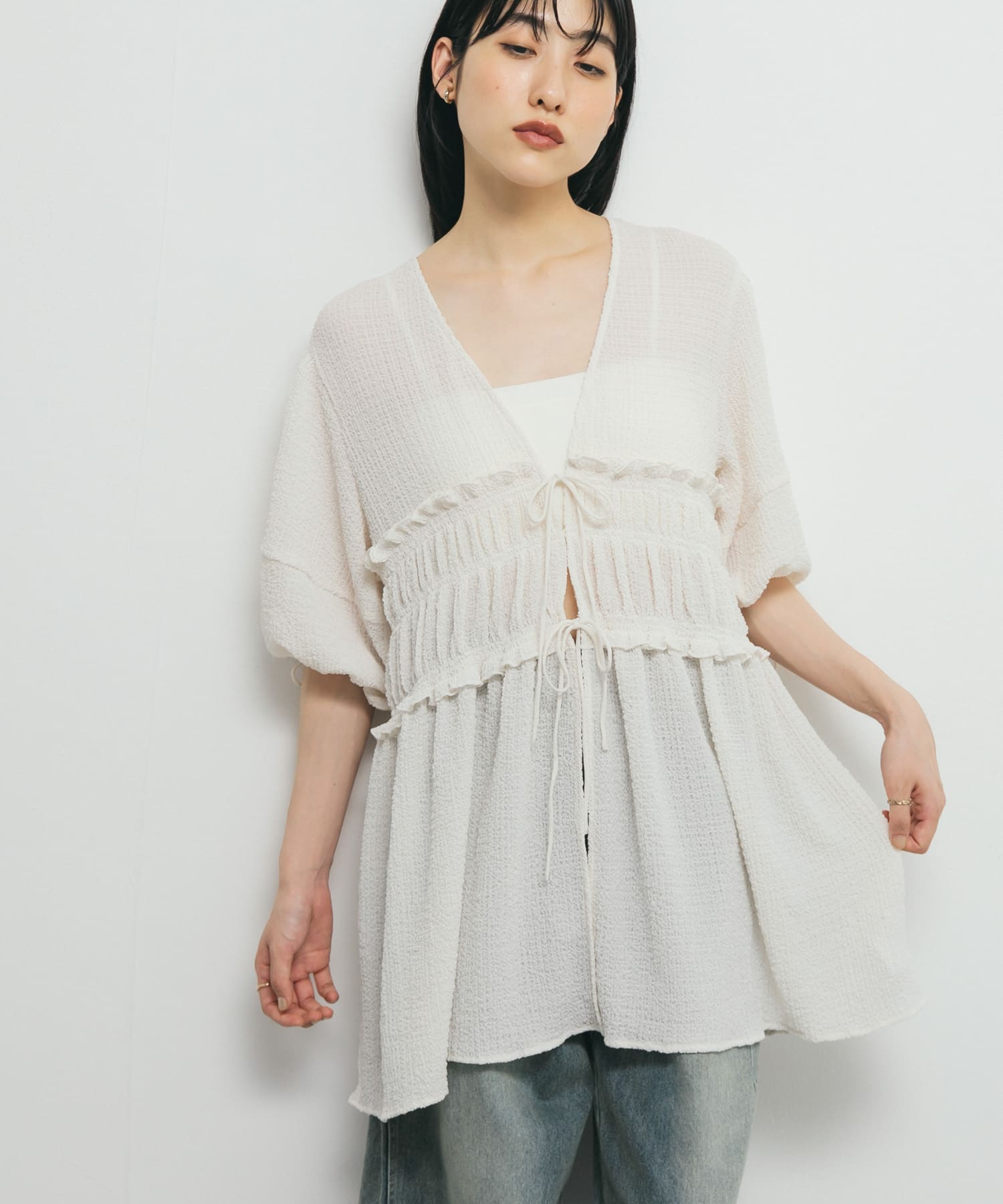 身長：160cm サイズ：one