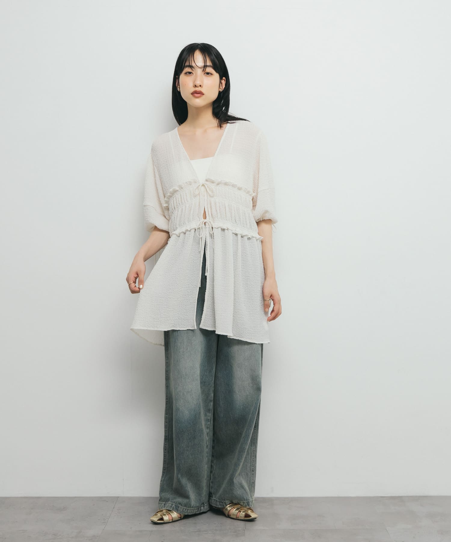 身長：160cm サイズ：one