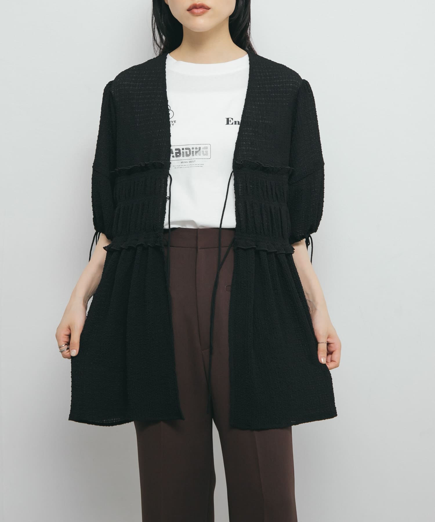 身長：160cm サイズ：one