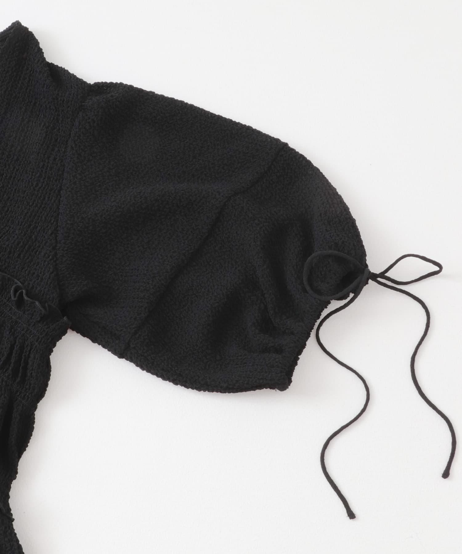 フロントリボンチュニック BLACK one