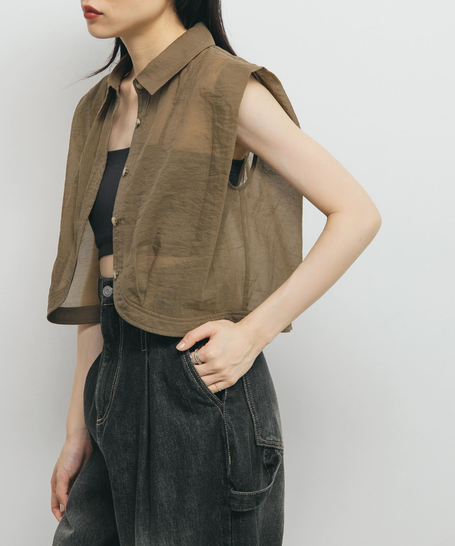 身長：160cm サイズ：one