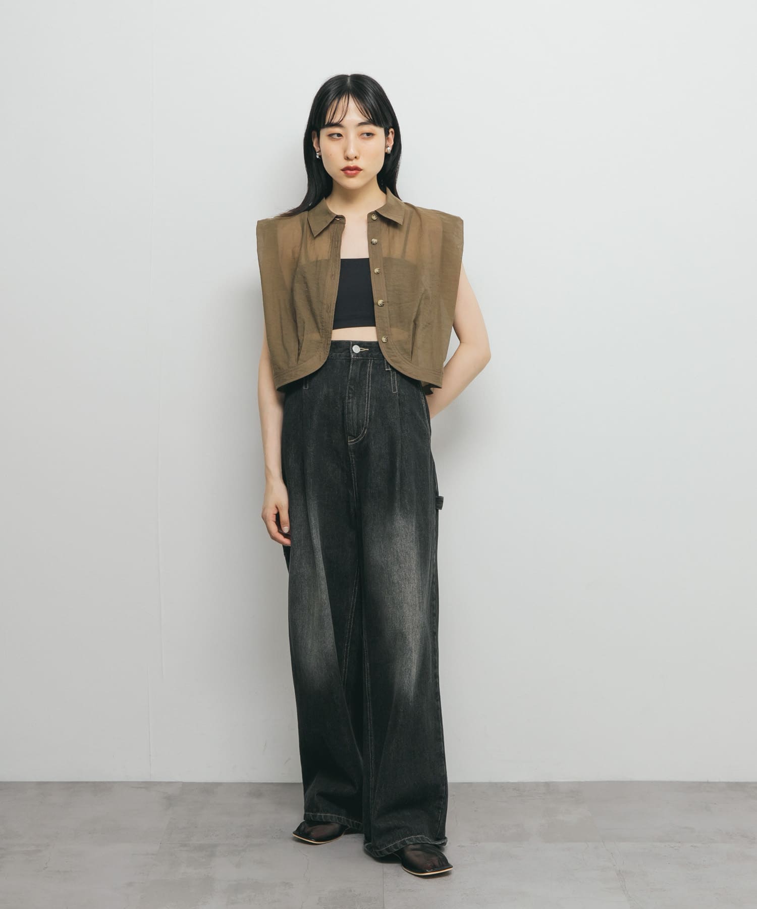 身長：160cm サイズ：one