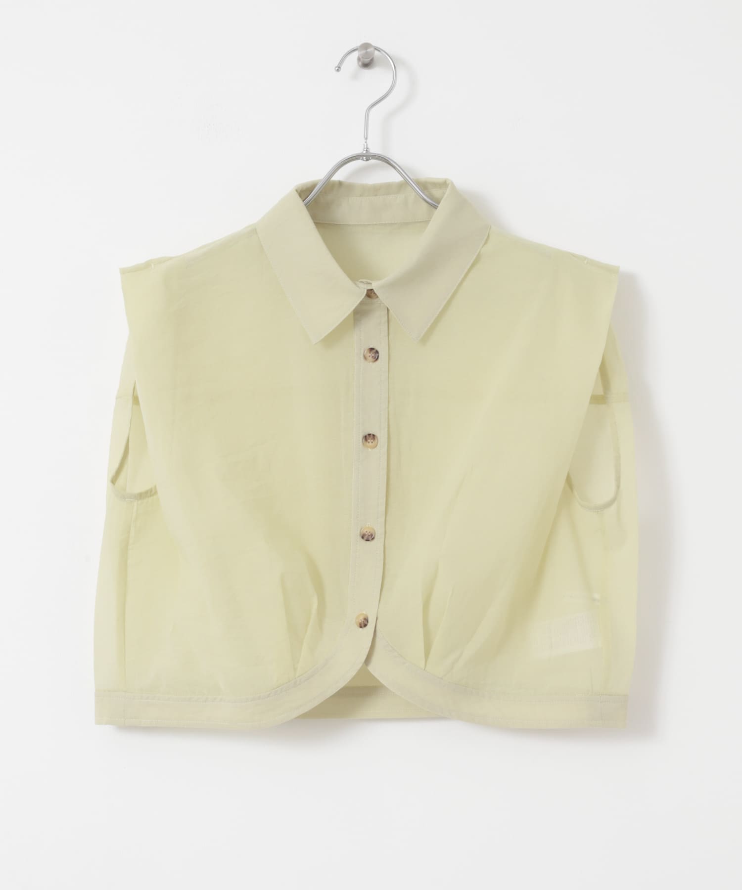 ショルダータックコンパクトシャツ L.GREEN one