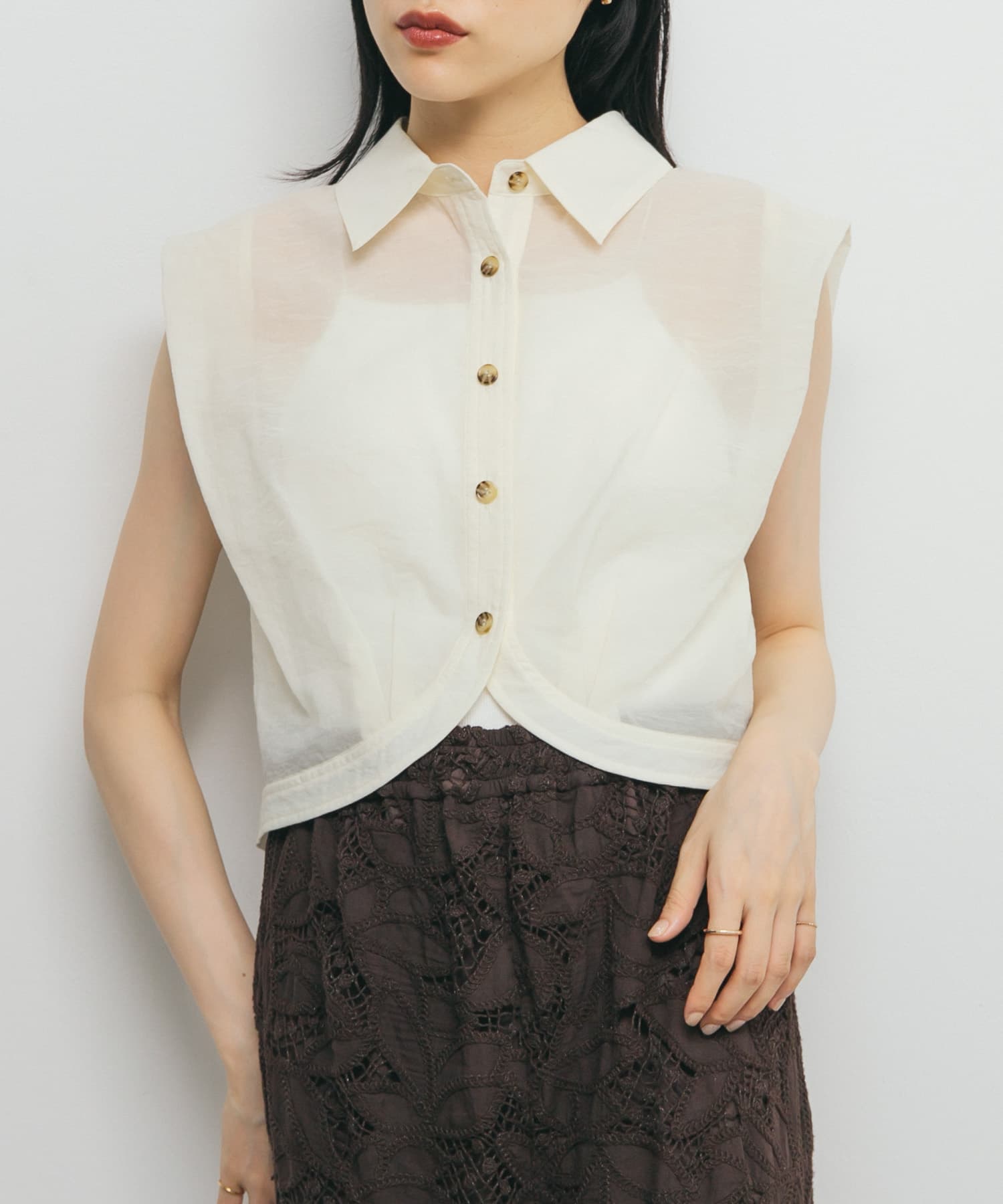 身長：160cm サイズ：one