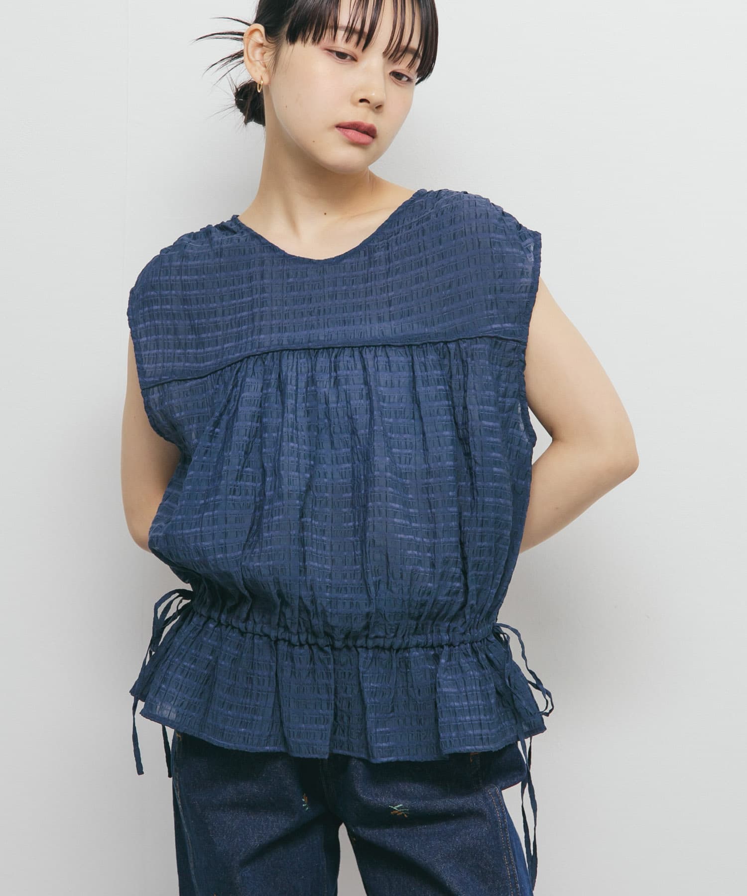 身長：153cm サイズ：one