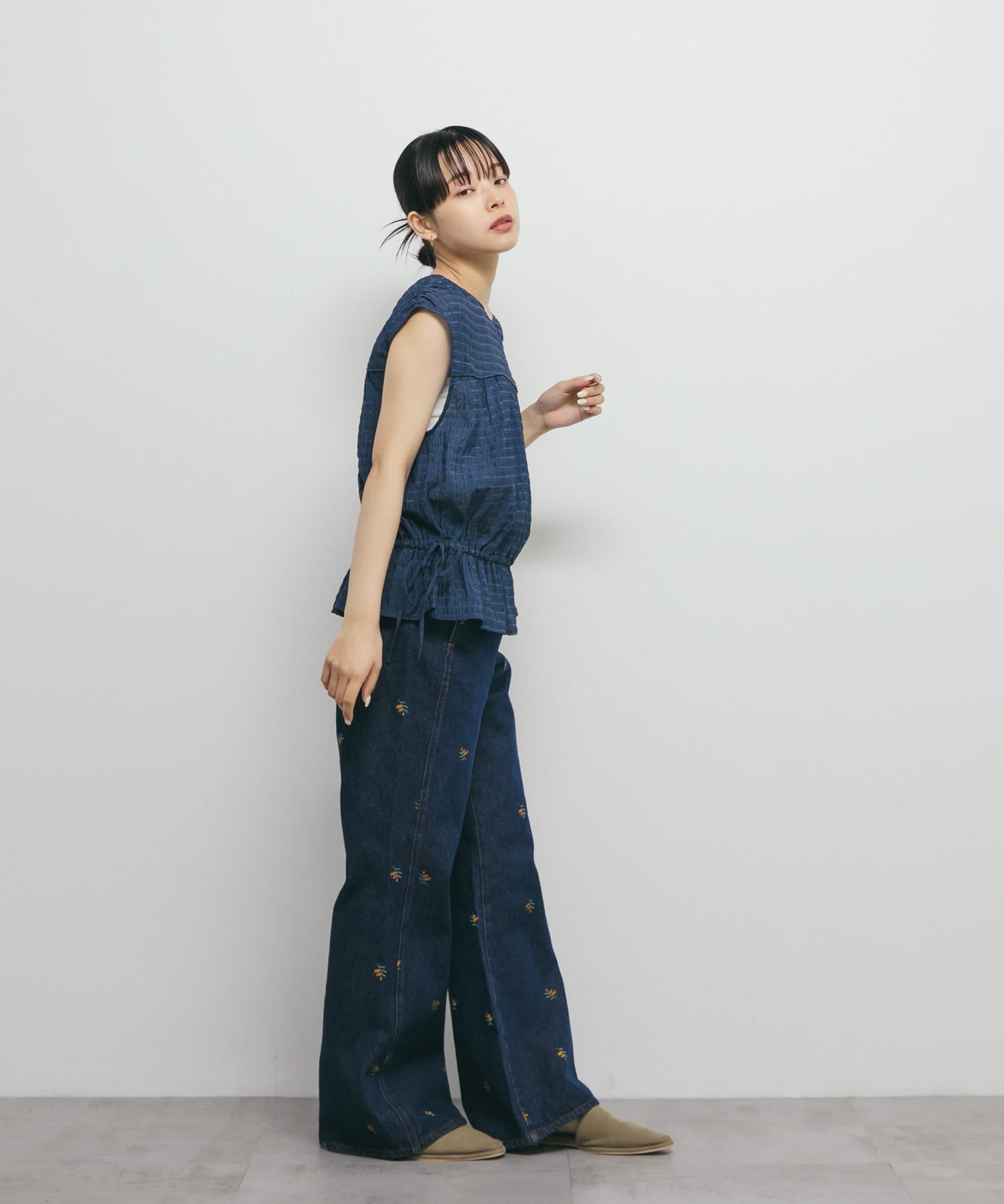 身長：153cm サイズ：one