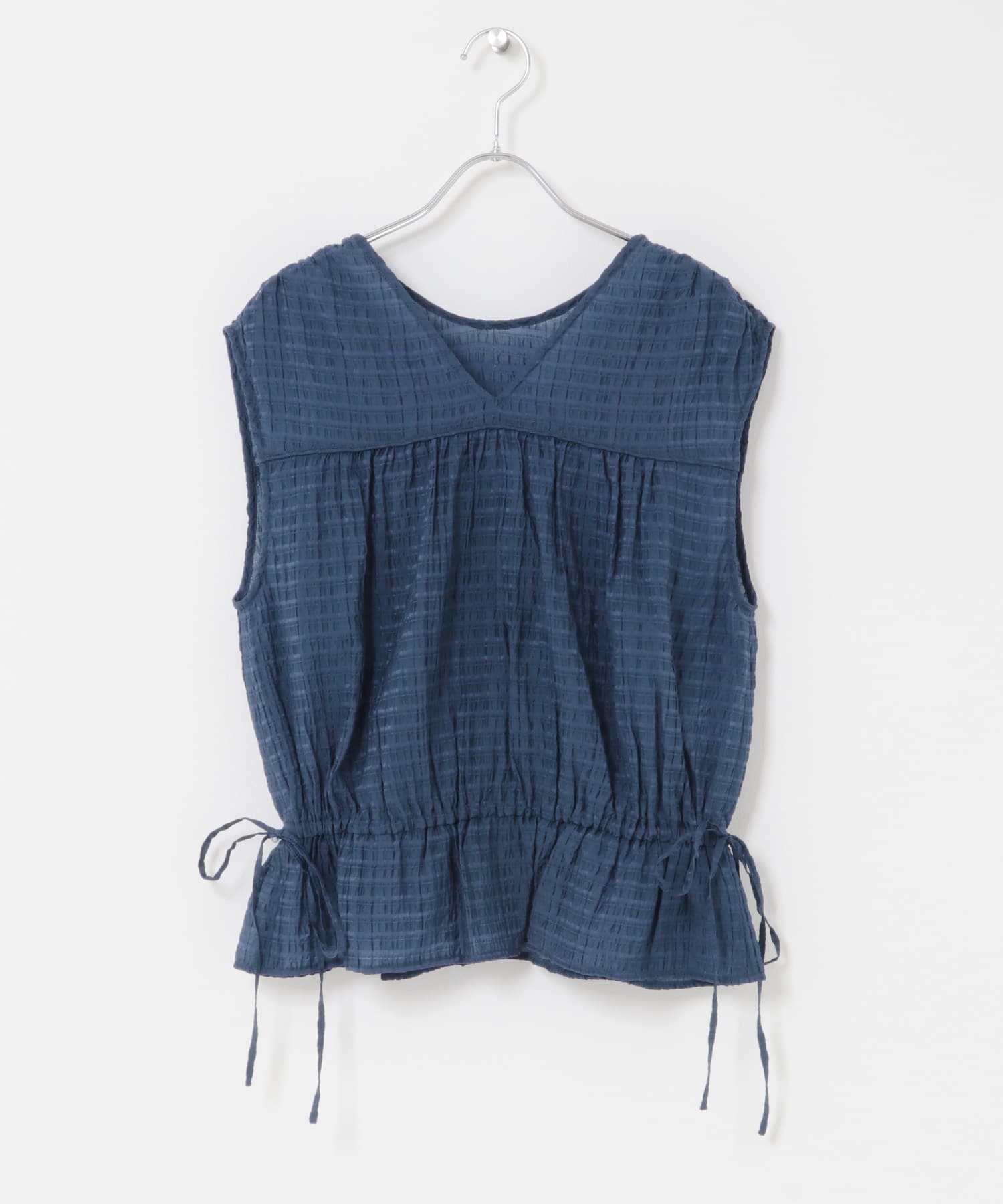 2WAYノースリーブブラウス NAVY one