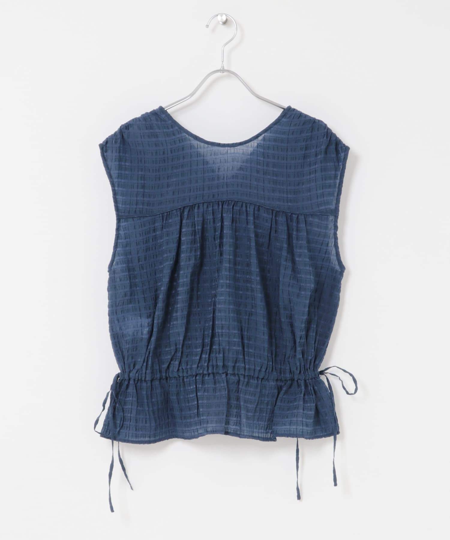 2WAYノースリーブブラウス NAVY one