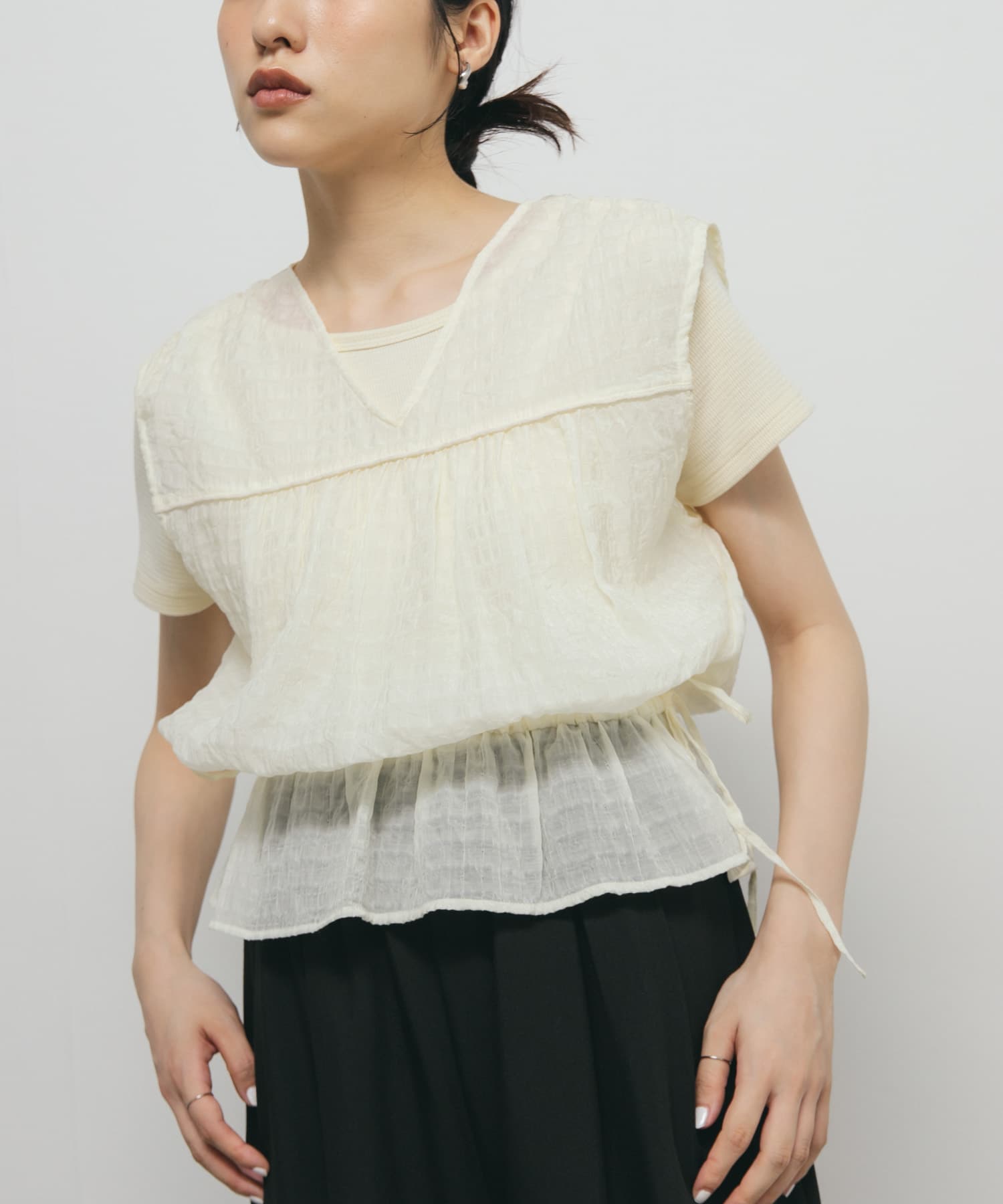 身長：160cm サイズ：one