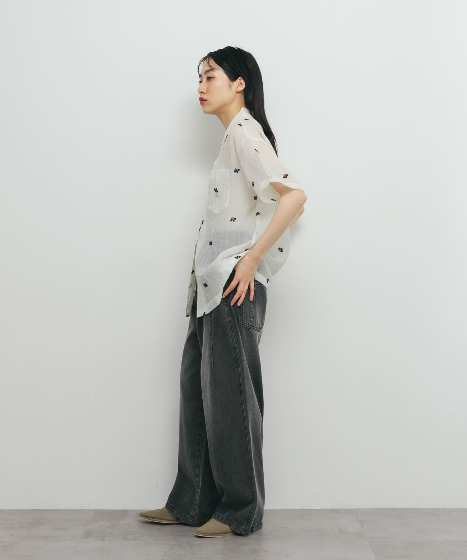 身長：160cm サイズ：one