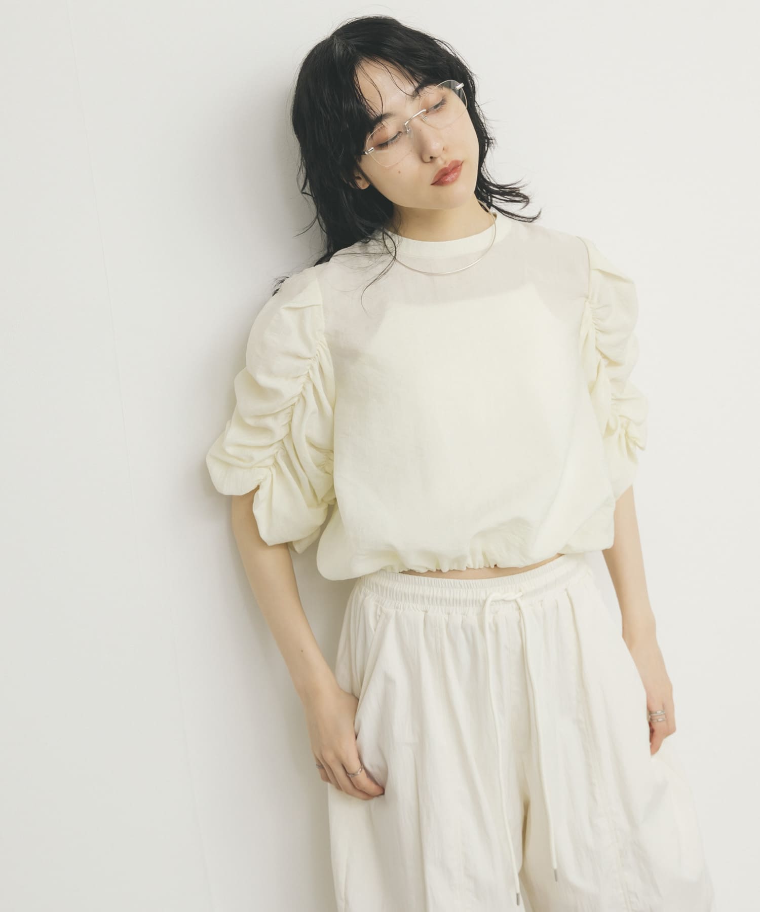 身長：160cm サイズ：one