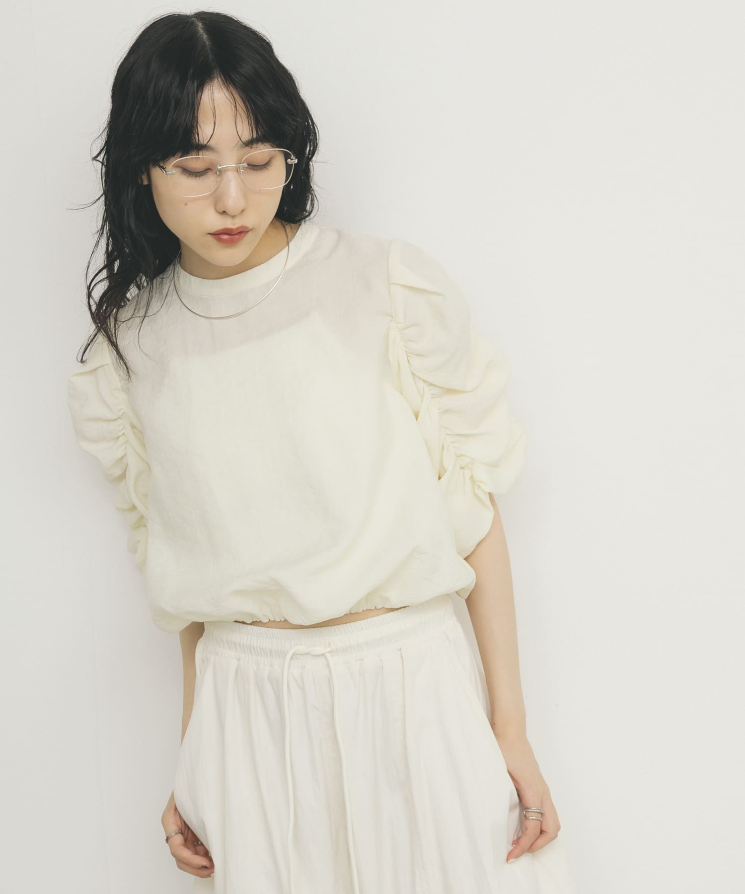 身長：160cm サイズ：one