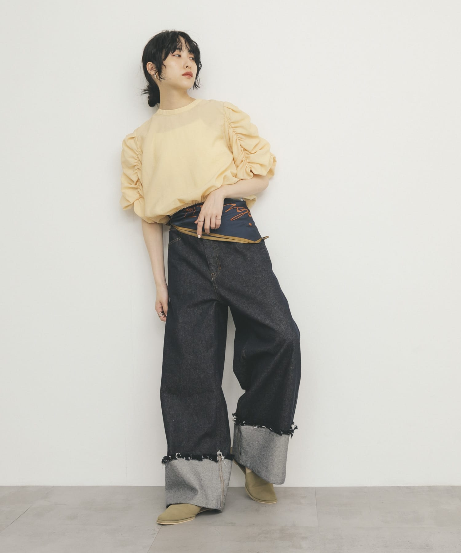 身長：160cm サイズ：one