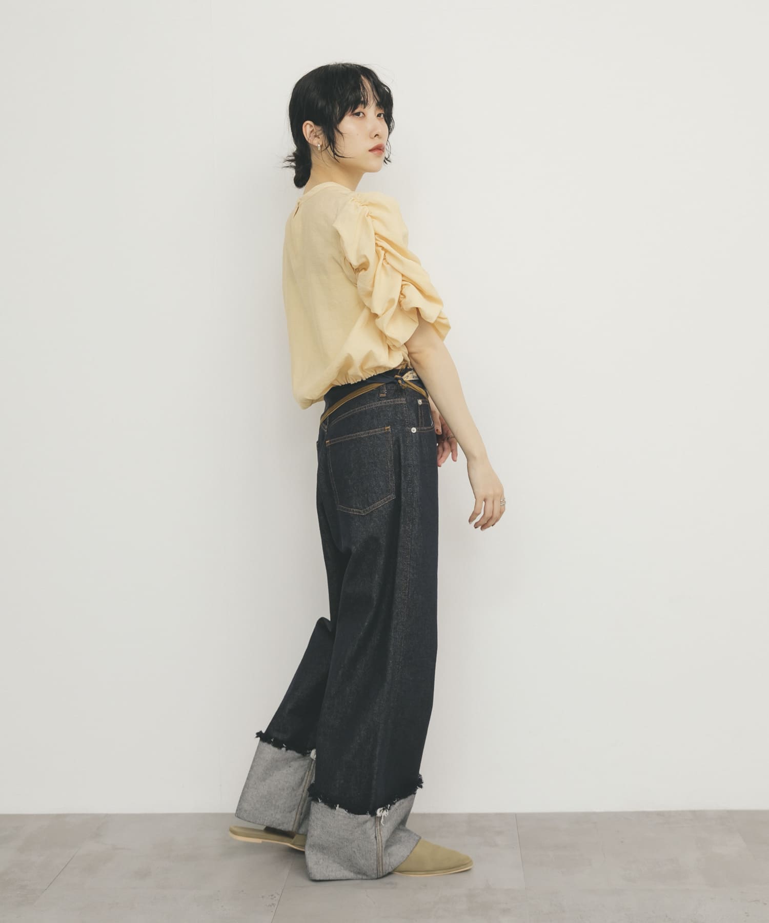 身長：160cm サイズ：one