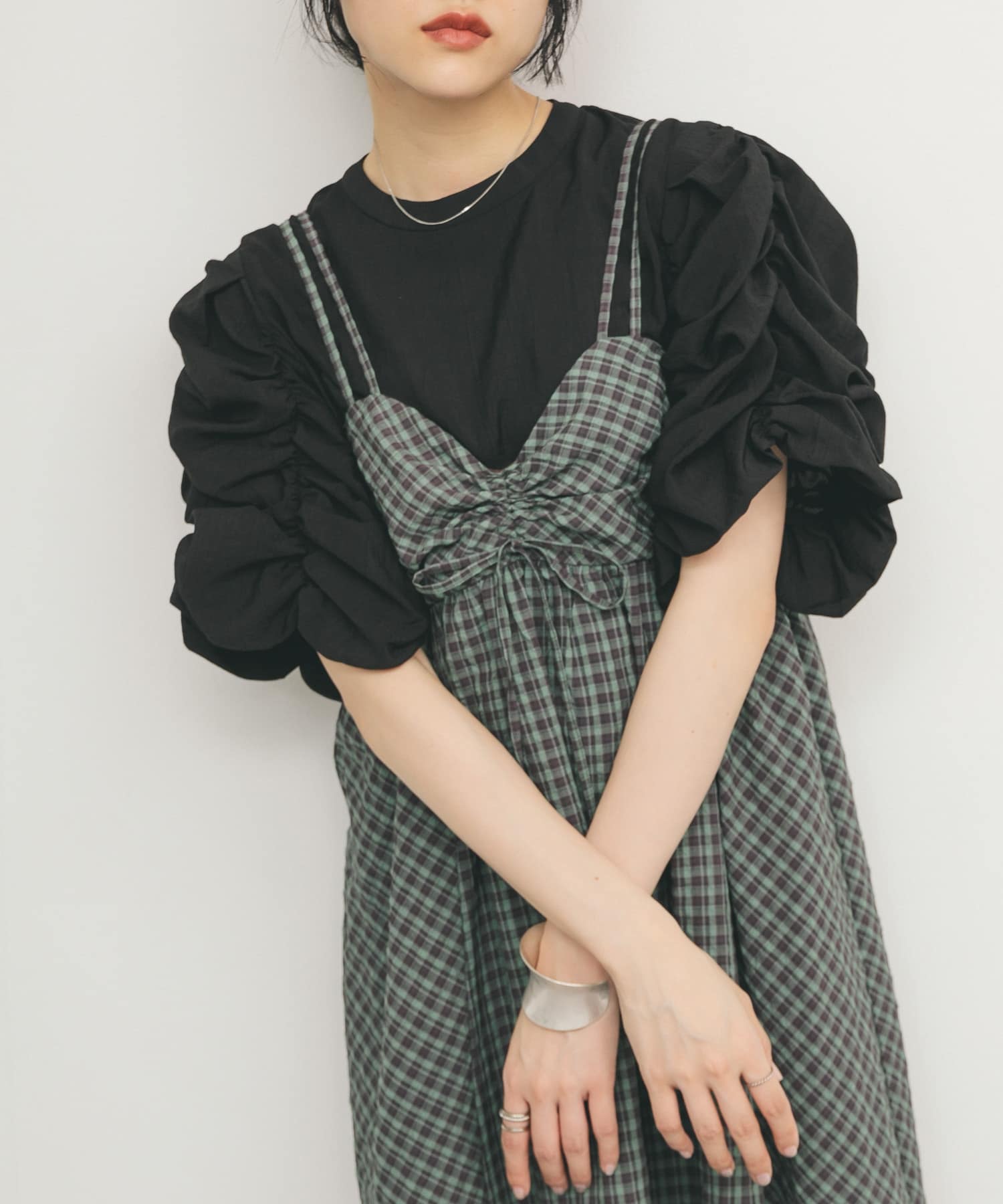 身長：160cm サイズ：one