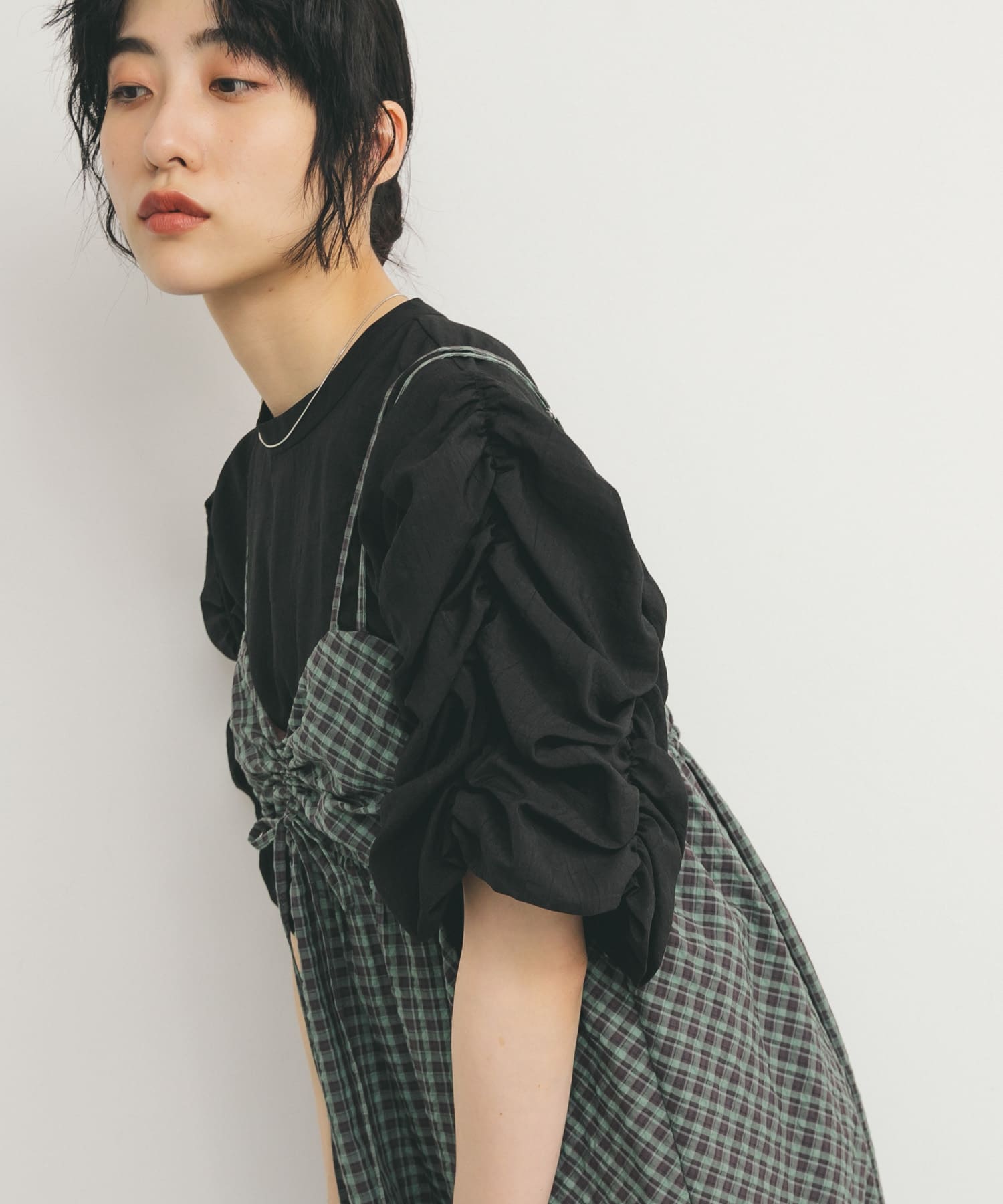 身長：160cm サイズ：one