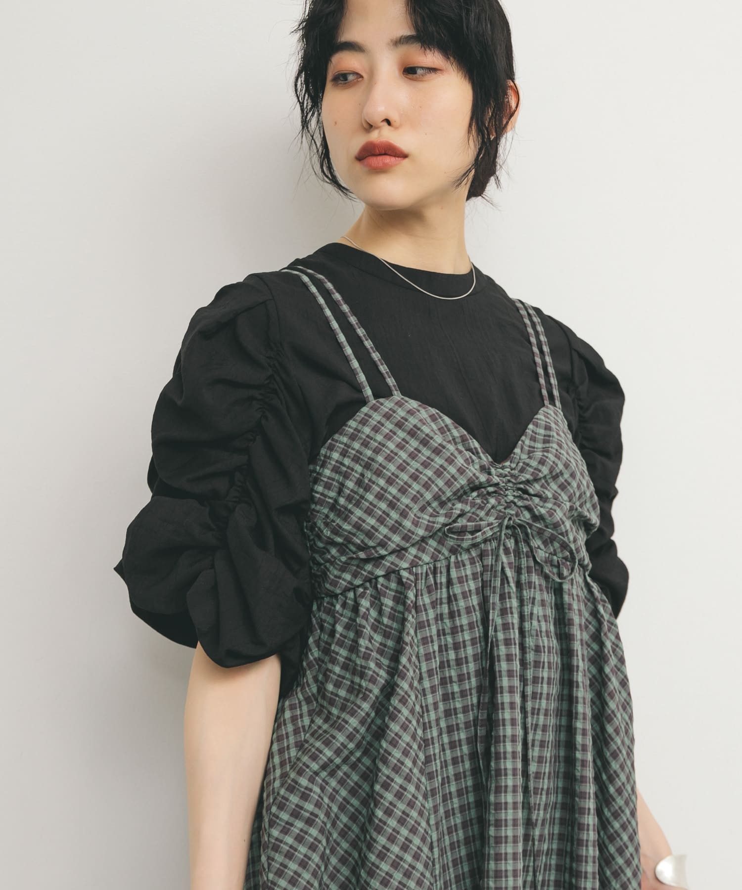 身長：160cm サイズ：one