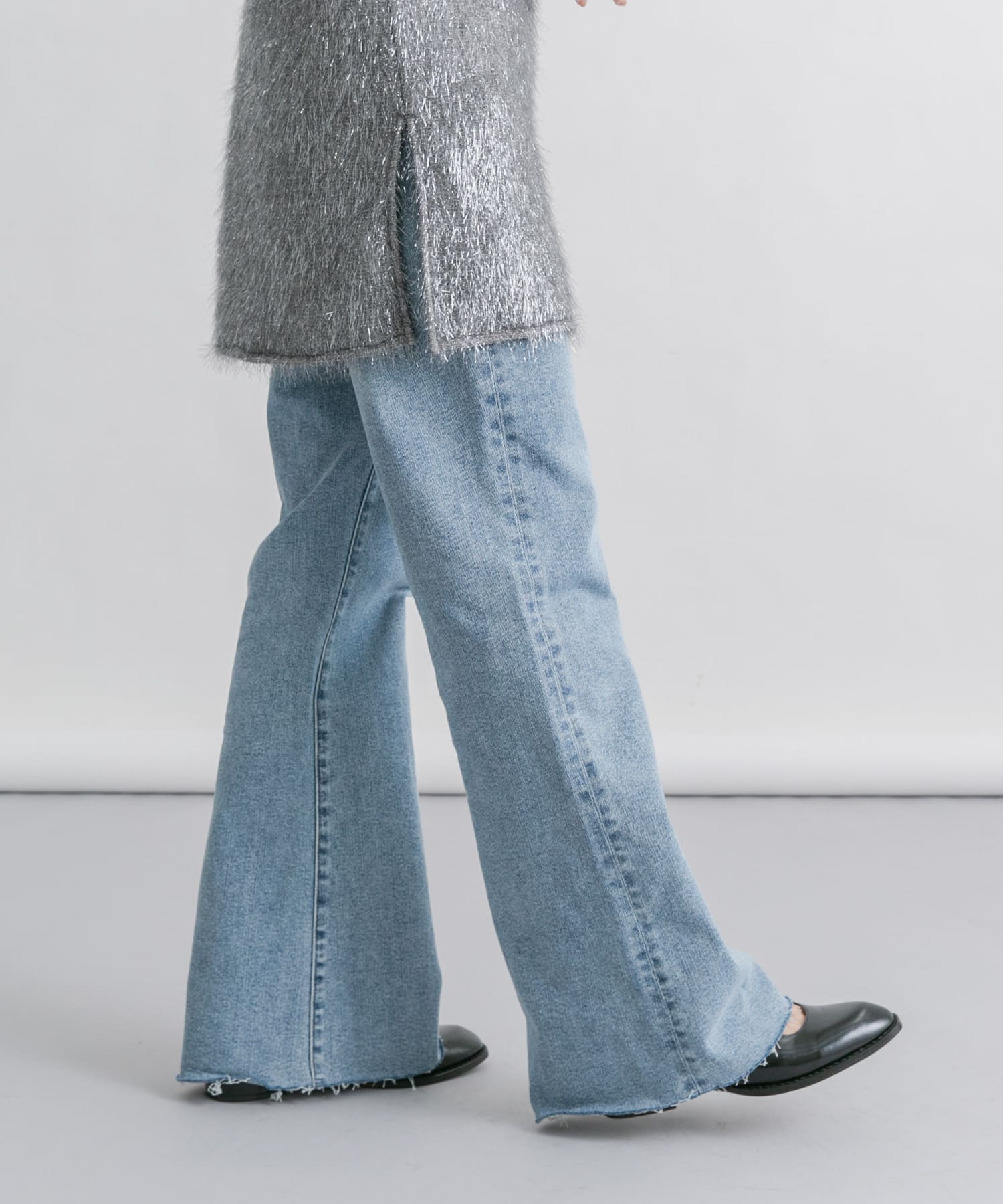 『34サイズ/低身長向けも展開』ストレッチフレアデニム