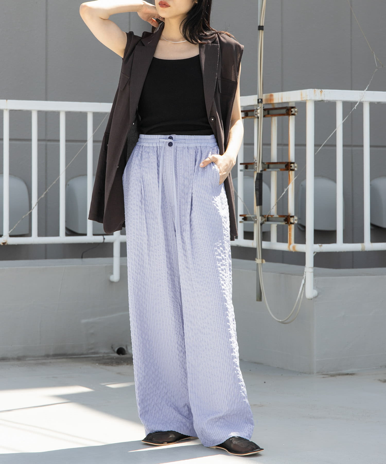 身長：160cm サイズ：one