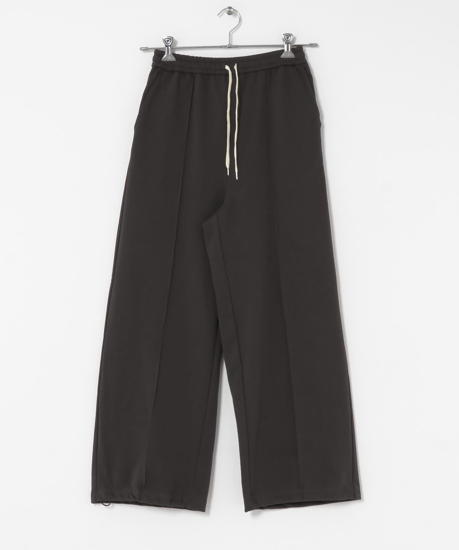 ピンタックスウェットパンツ CHARCOAL one