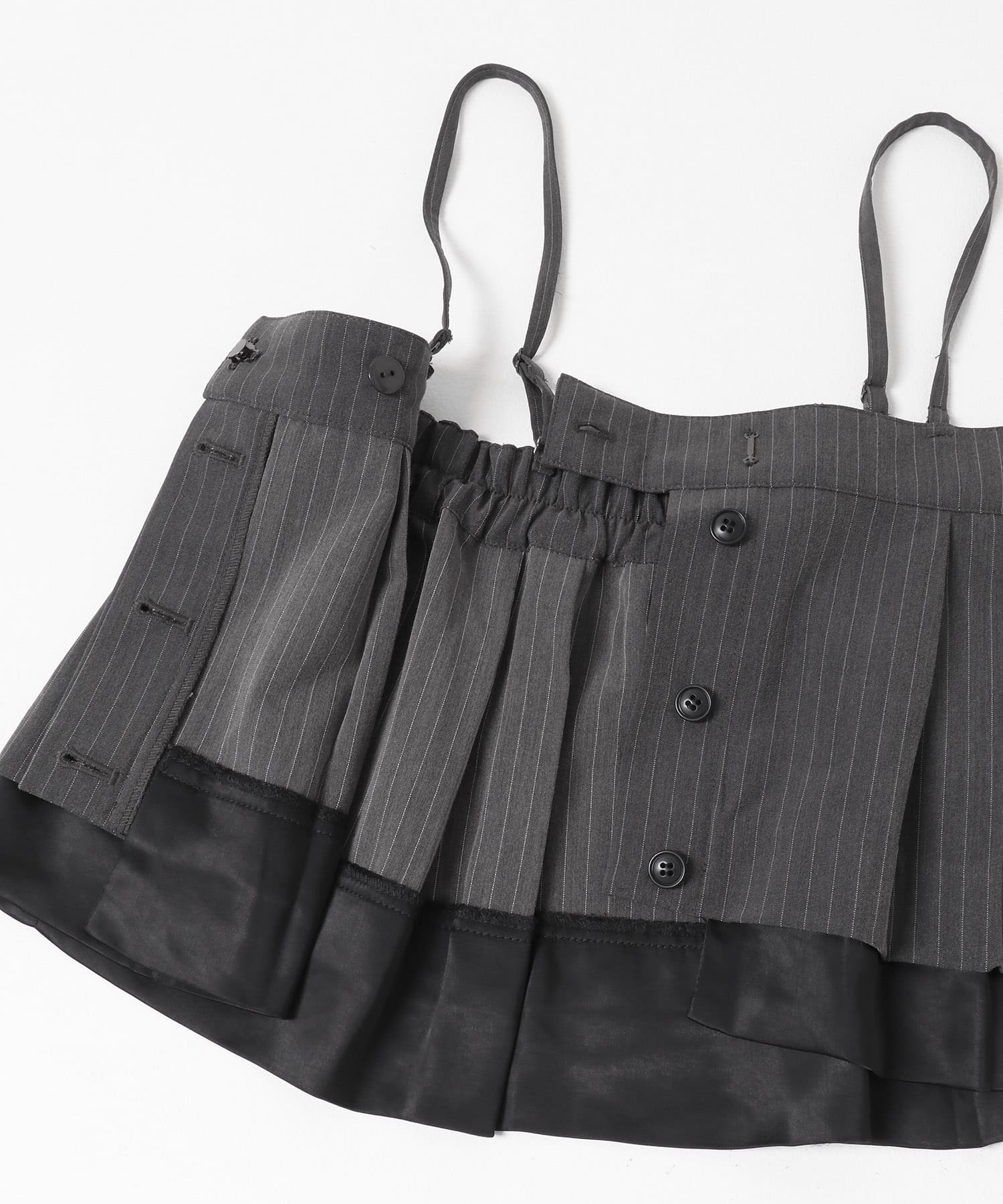マルチビスチェSETイージーワイドパンツ CHARCOAL one