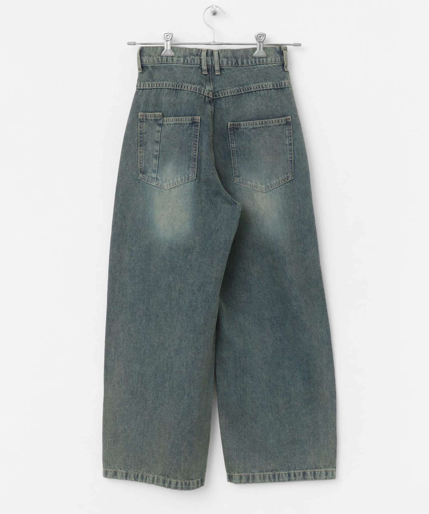 『2サイズ展開』ドローストリングデニム BLUE 36