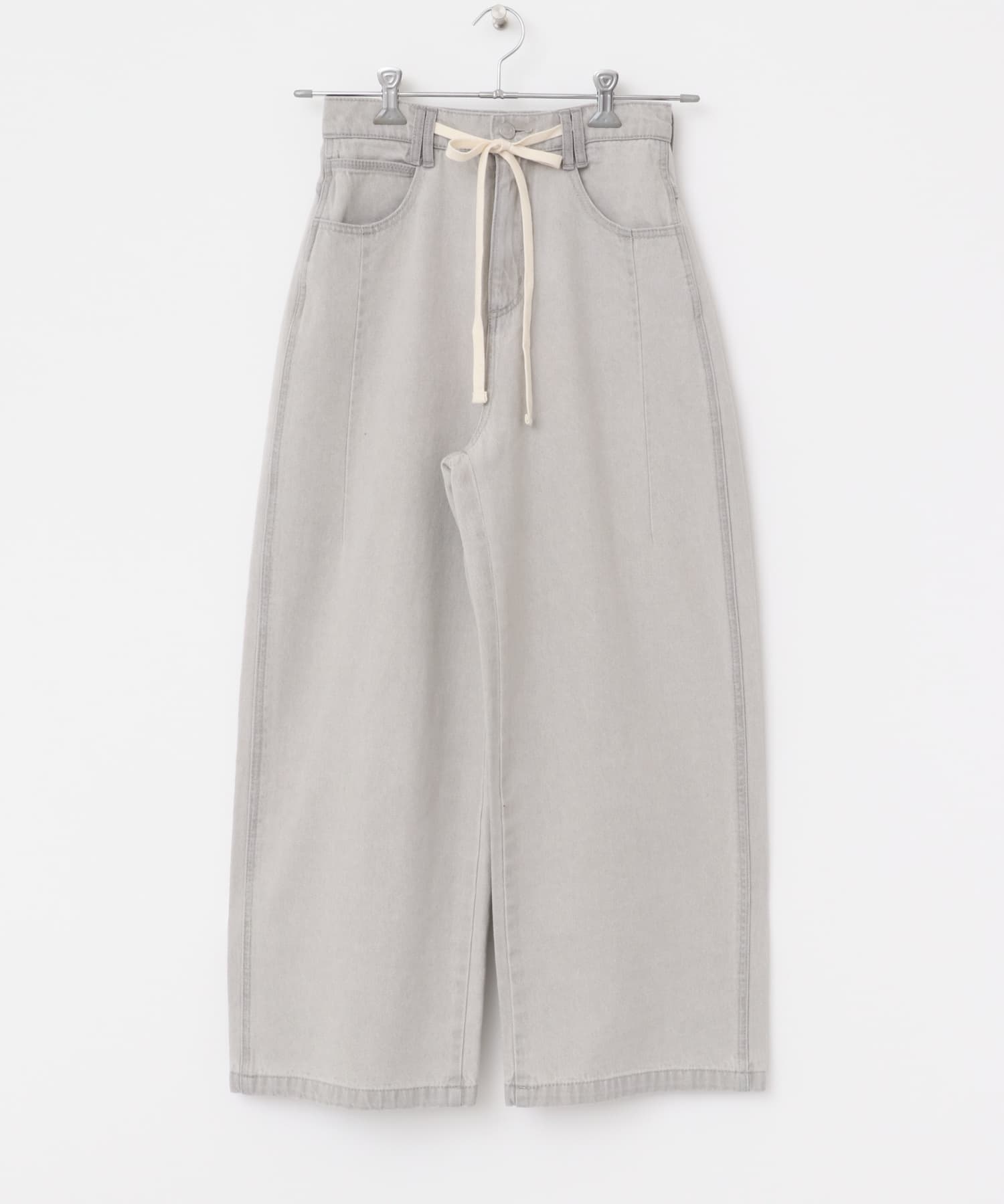 『2サイズ展開』ドローストリングデニム GRAY 36