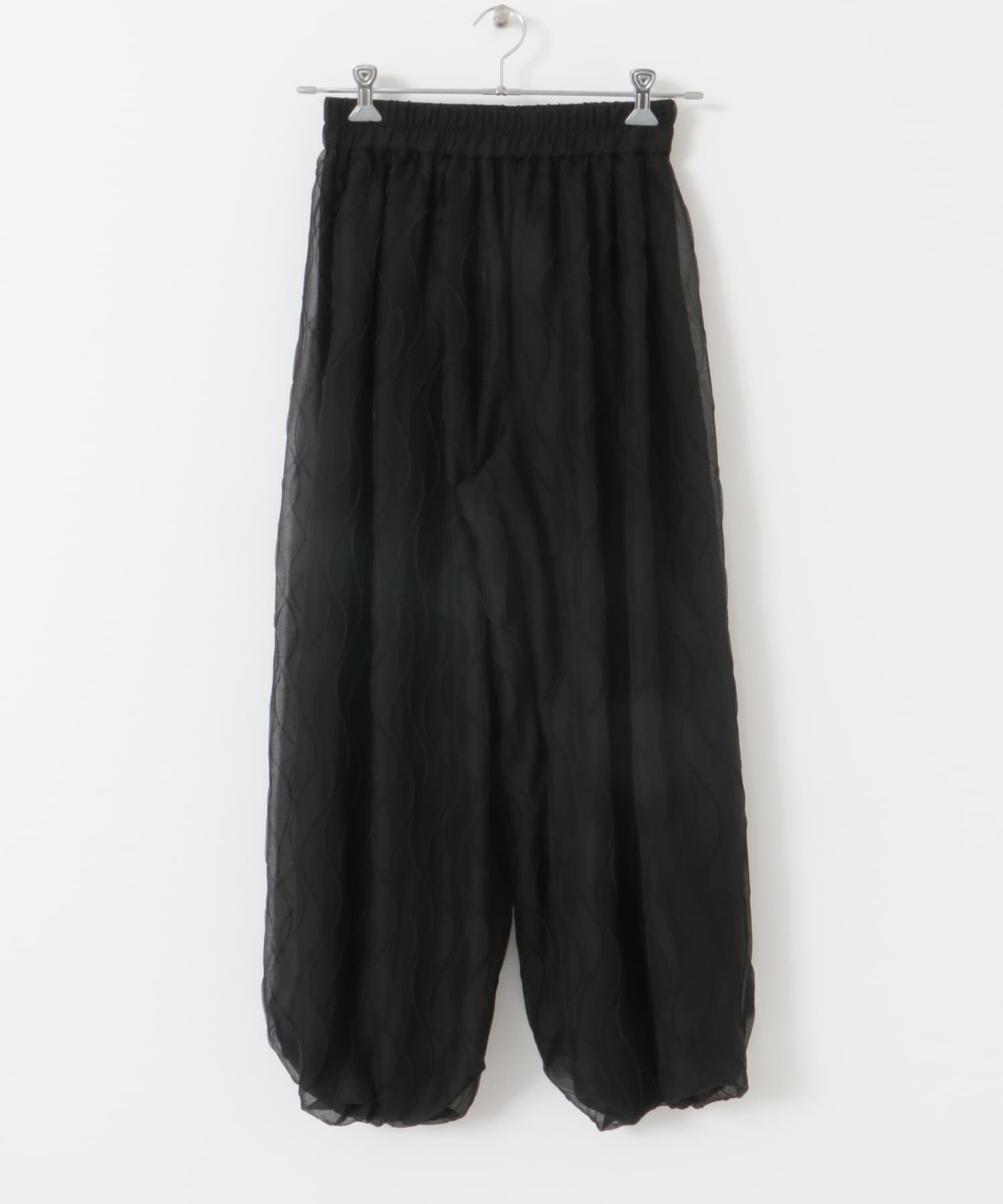 ウェーブバルーンパンツ BLACK one