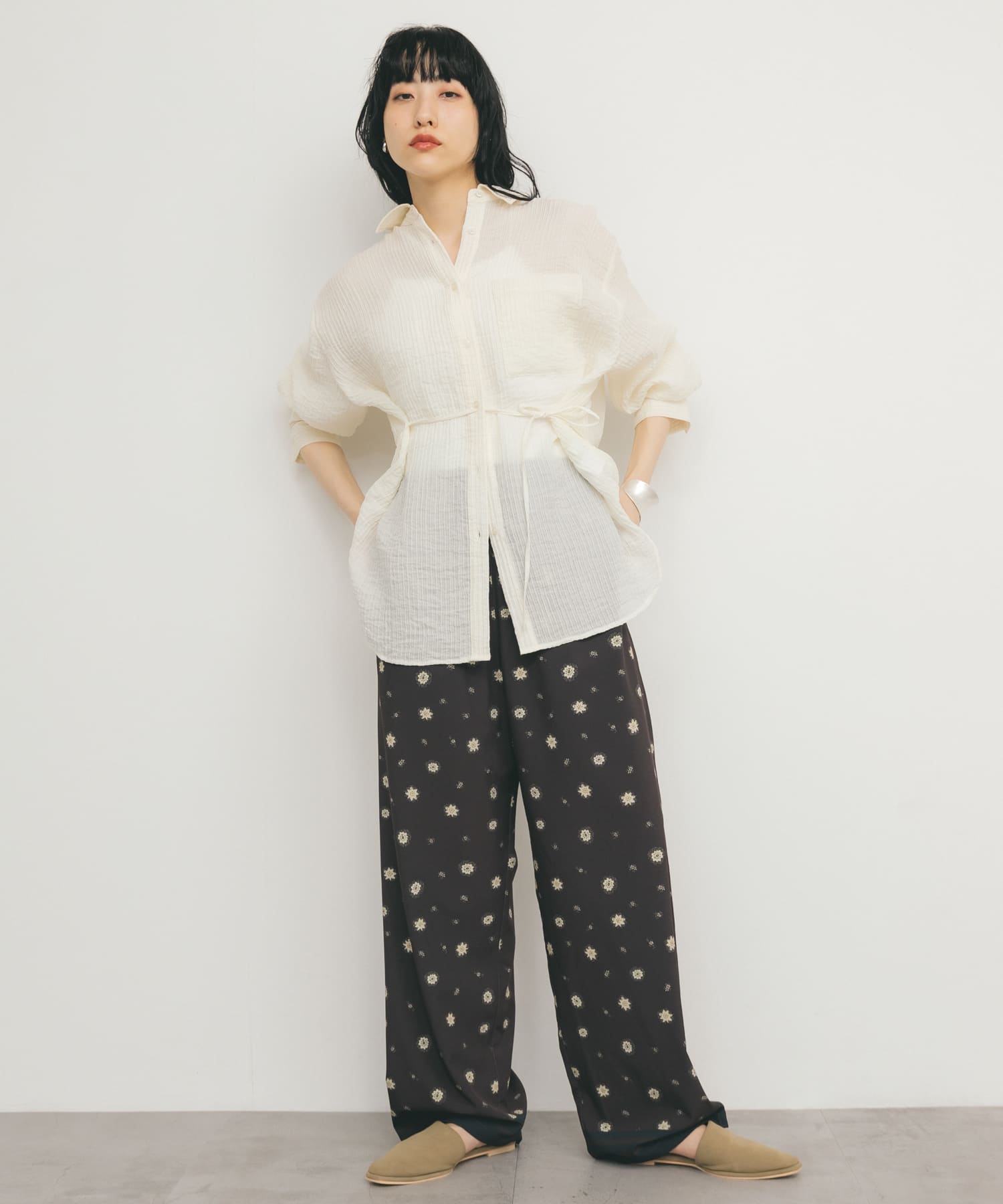 身長：160cm サイズ：one