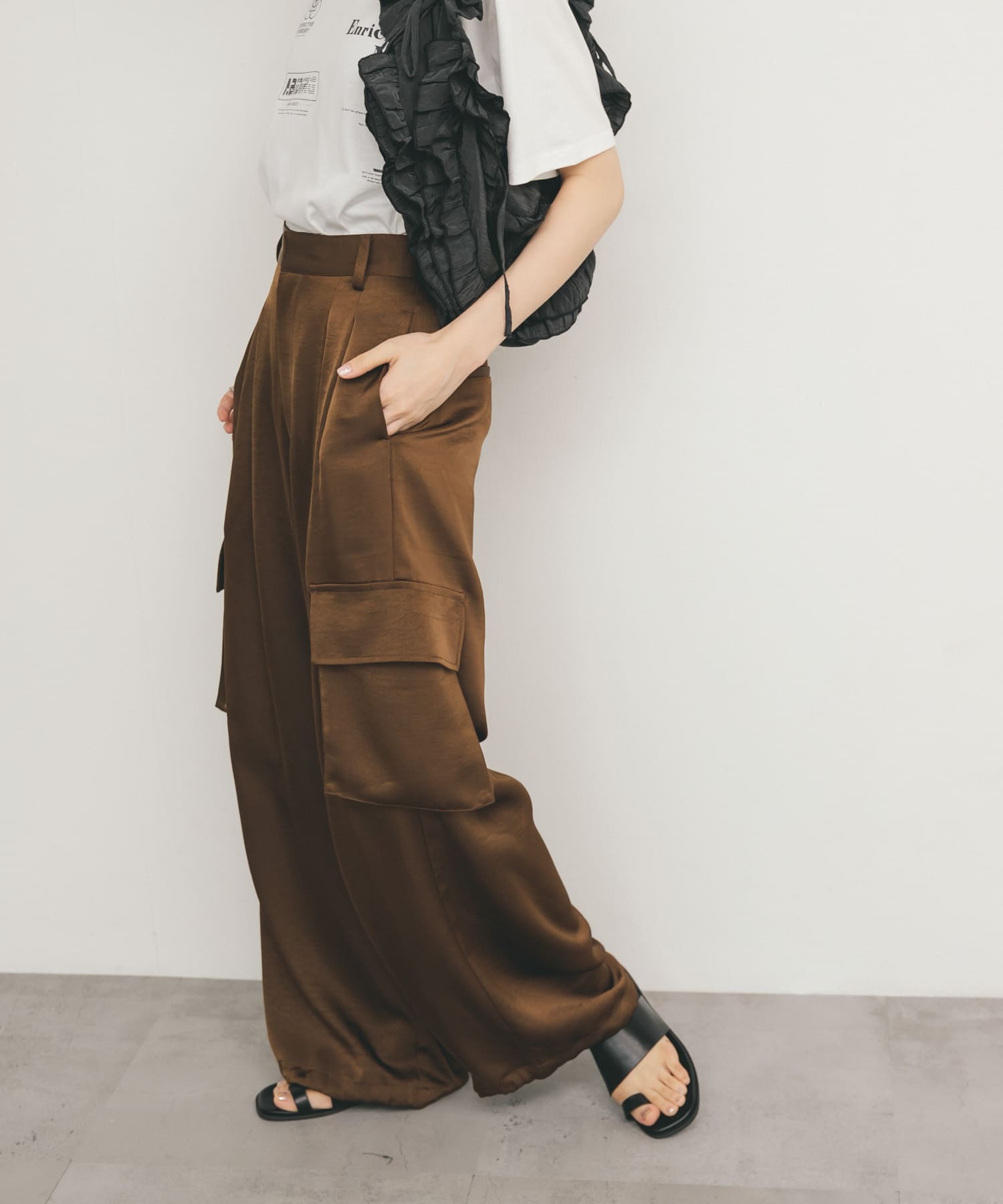 身長：160cm サイズ：one