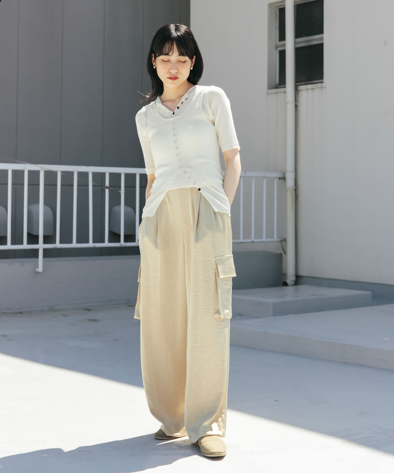 身長：160cm サイズ：one