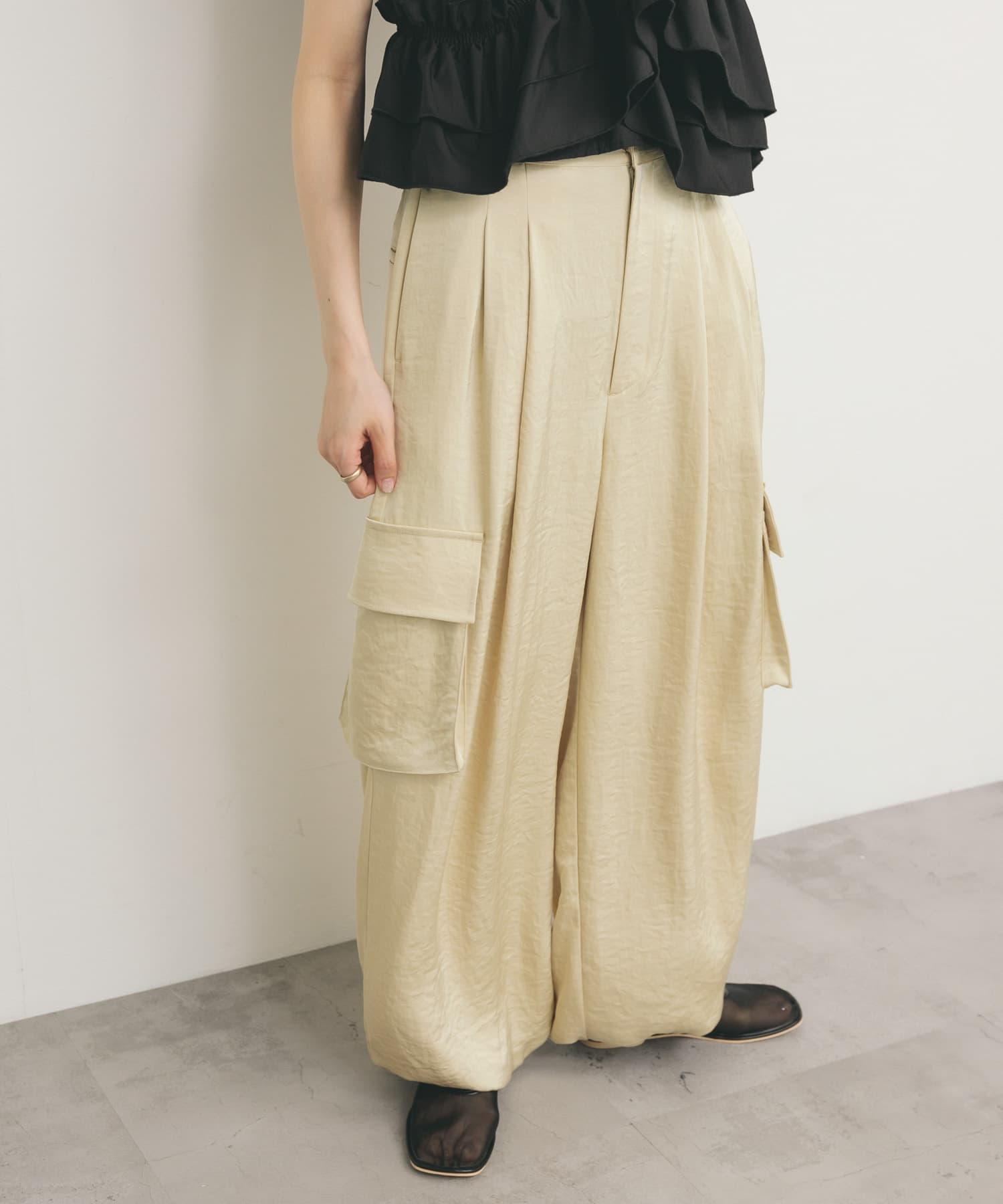 身長：160cm サイズ：one