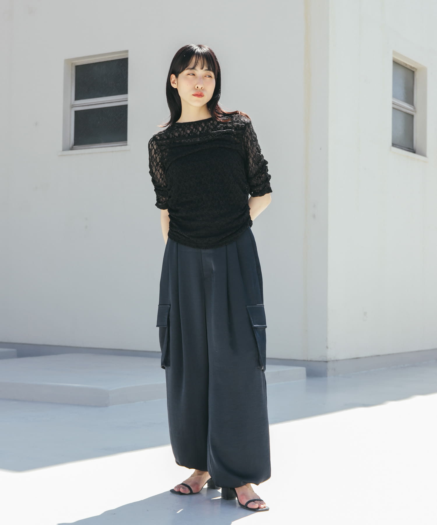 身長：160cm サイズ：one