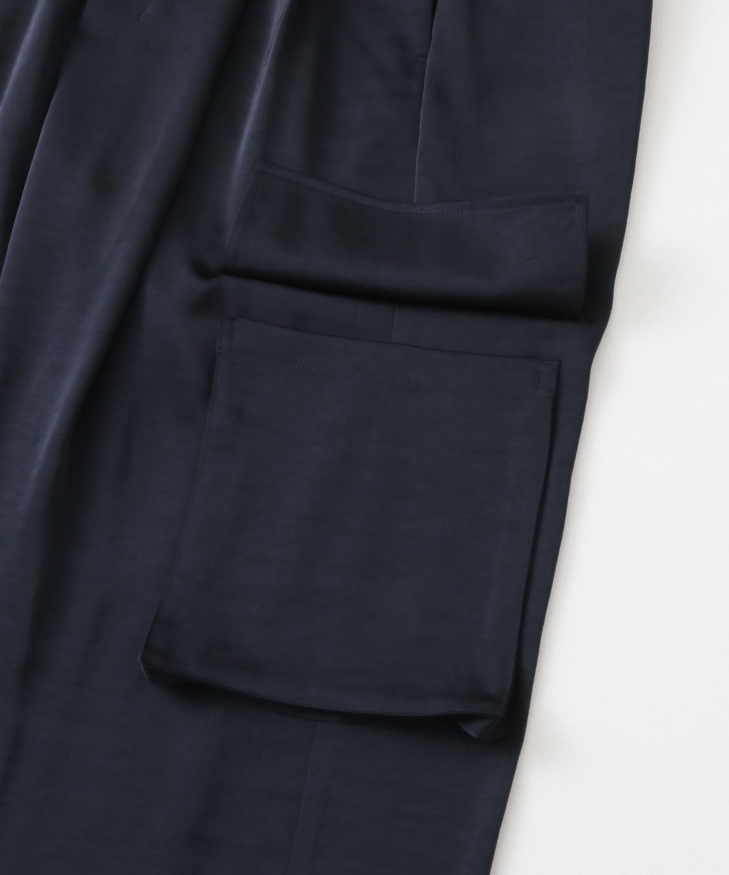 サテンカーゴパンツ NAVY one