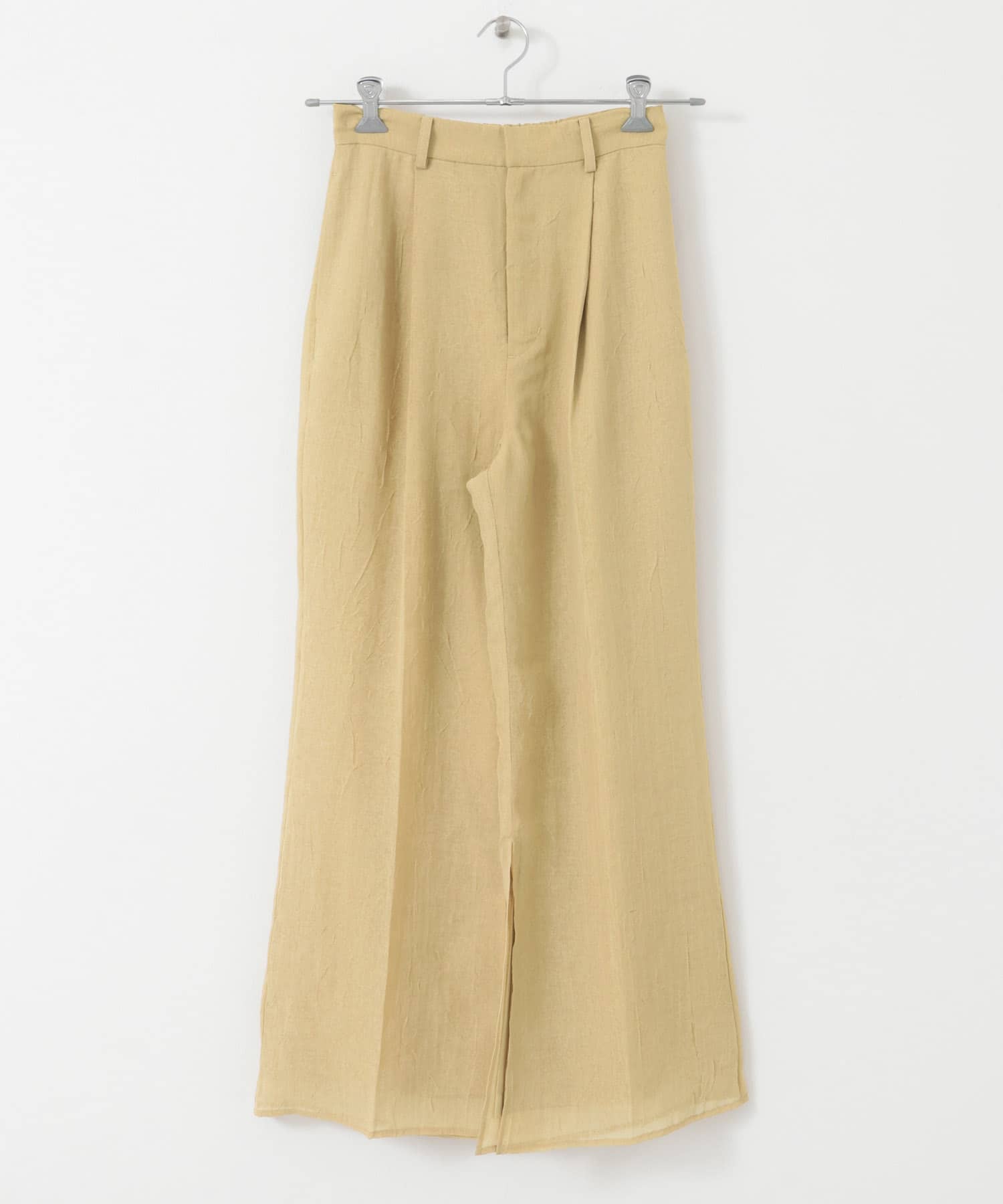 シアーレイヤードパンツ BEIGE one
