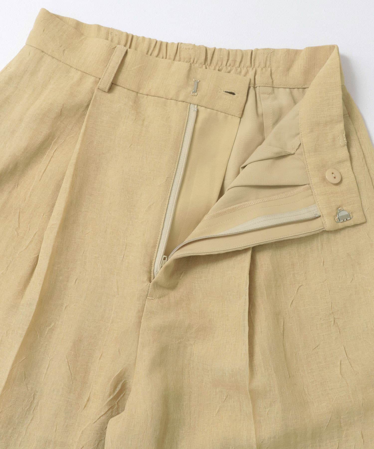 シアーレイヤードパンツ BEIGE one