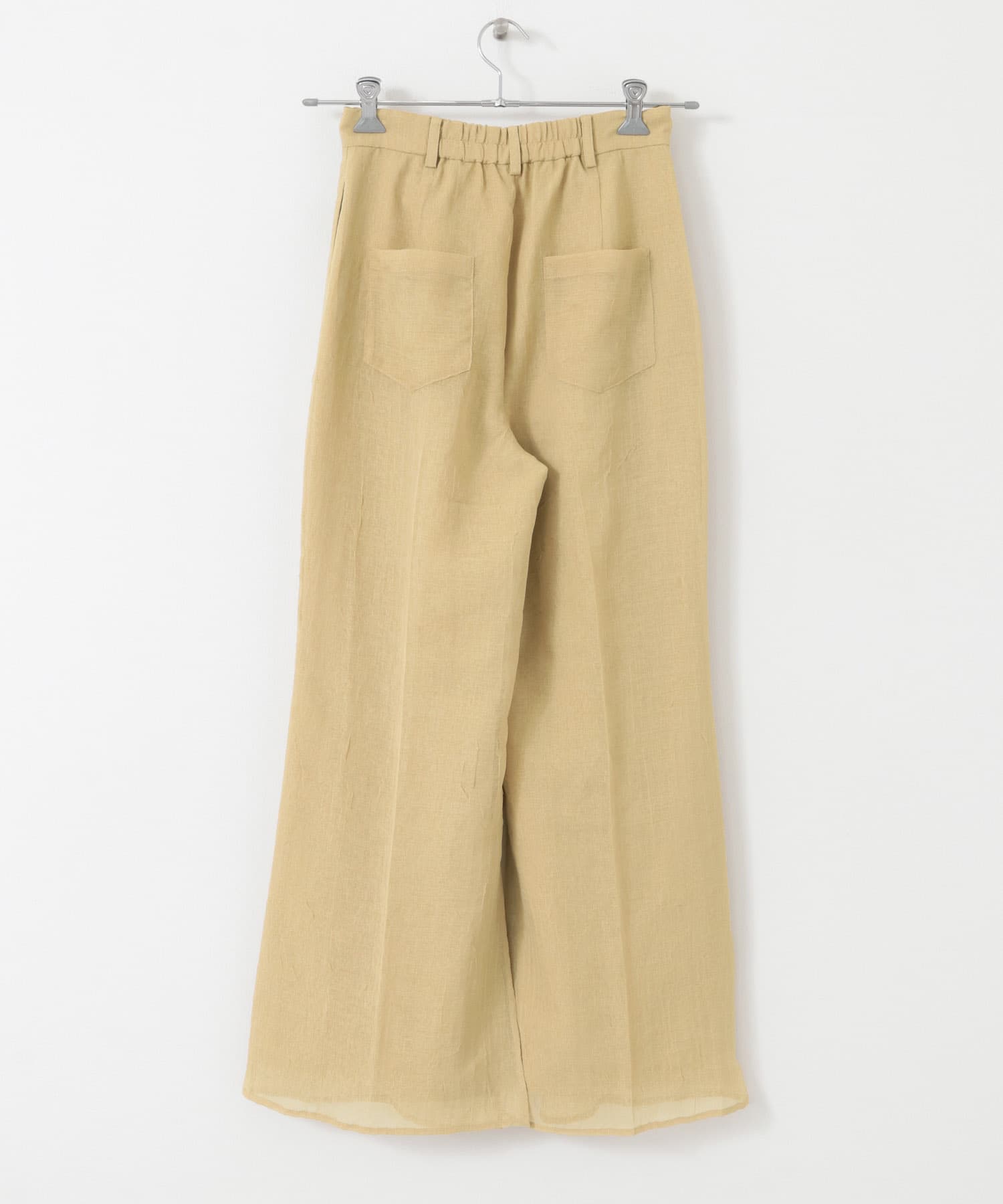 シアーレイヤードパンツ BEIGE one