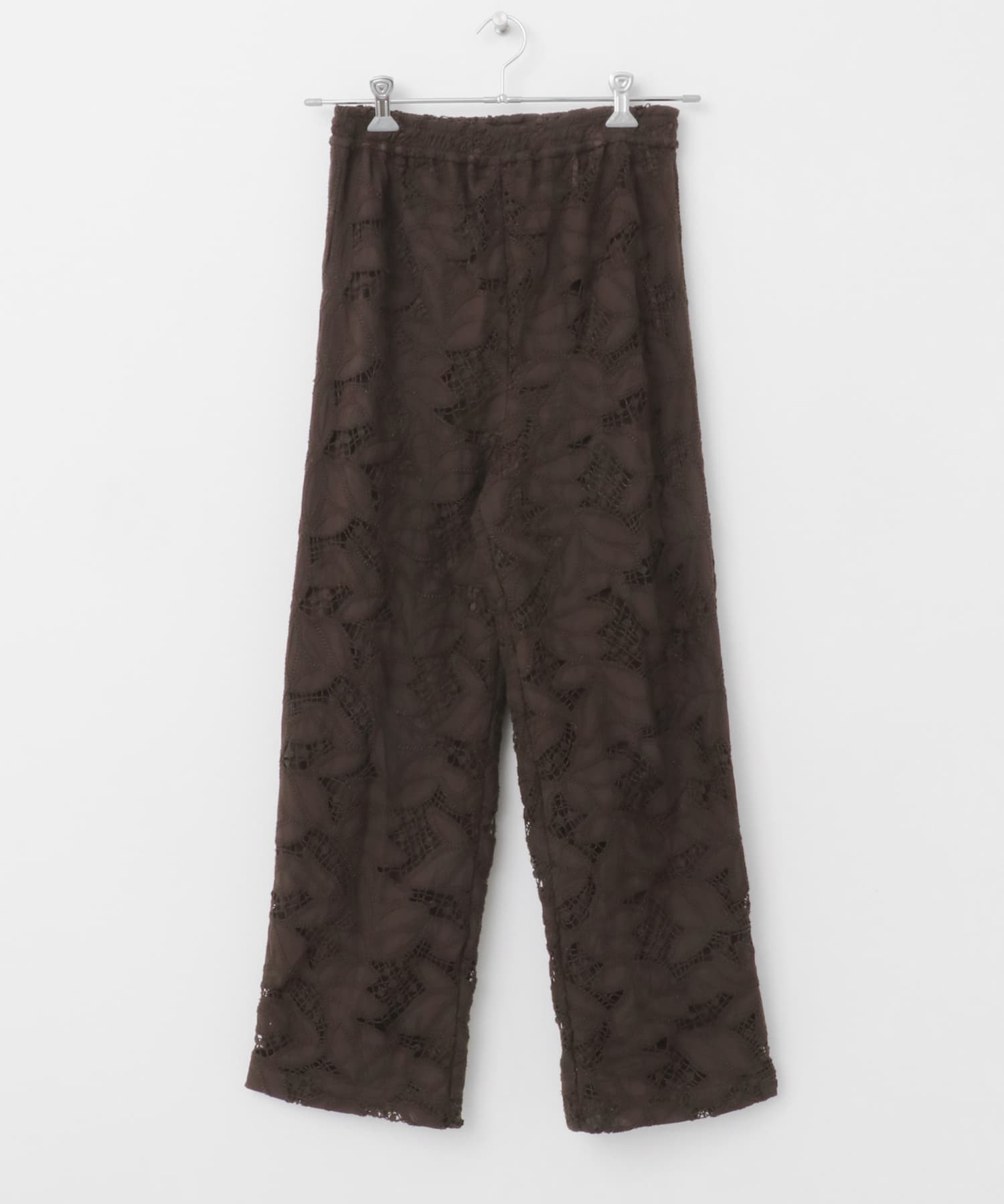 ケミカルレースイージーパンツ BROWN one