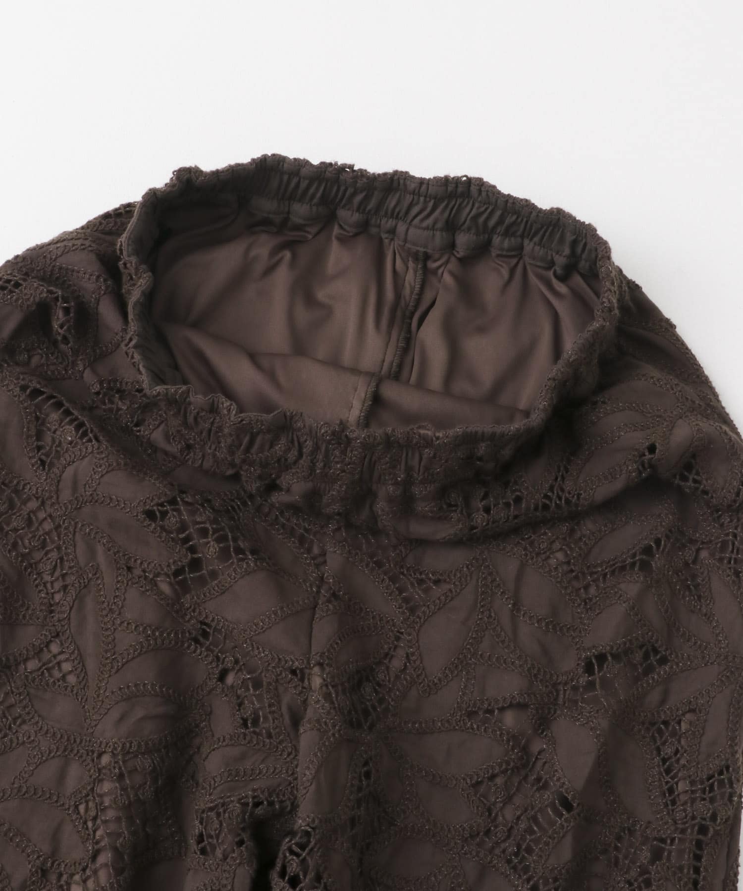 ケミカルレースイージーパンツ BROWN one