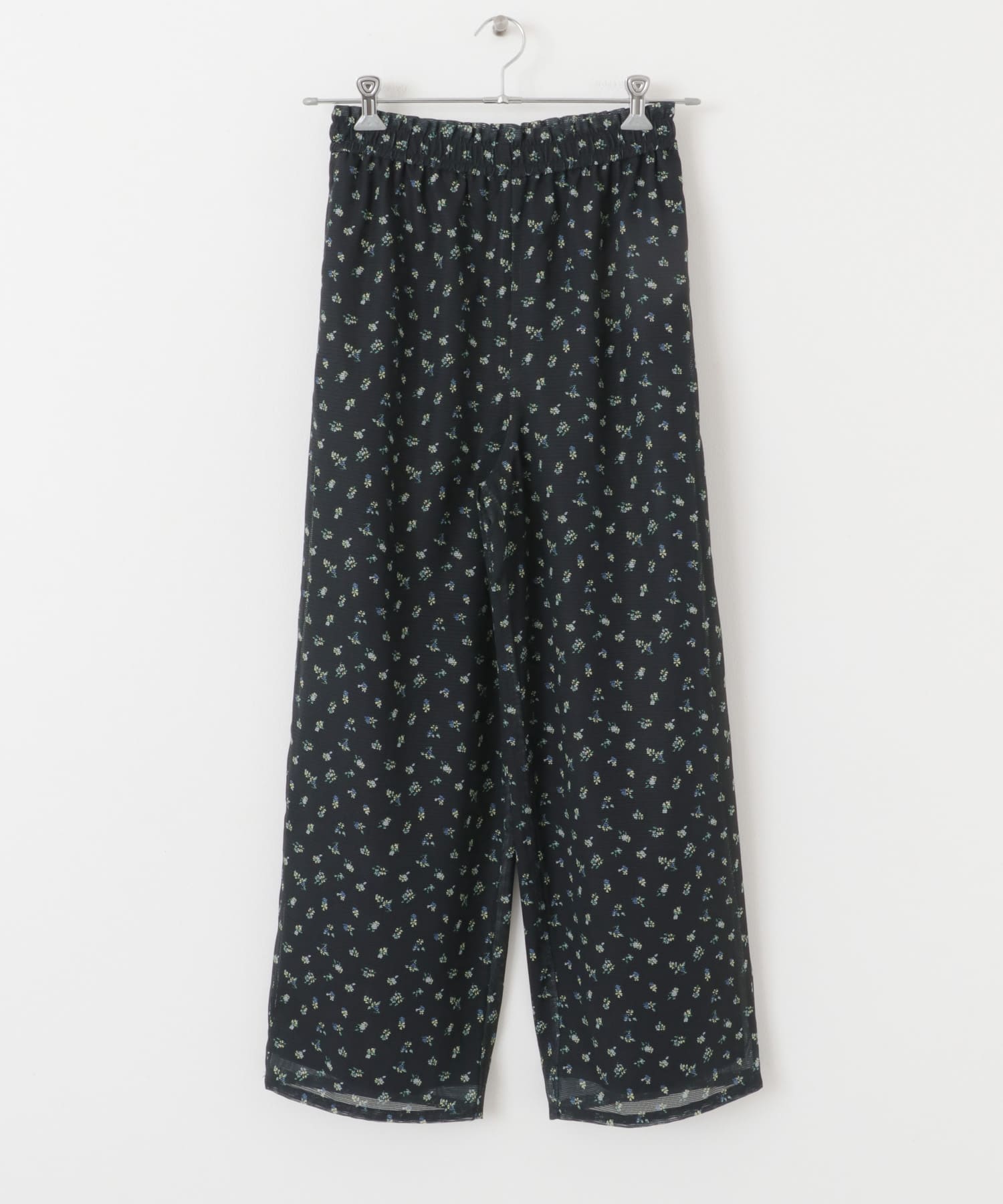 フラワープリントメッシュパンツ NAVY one