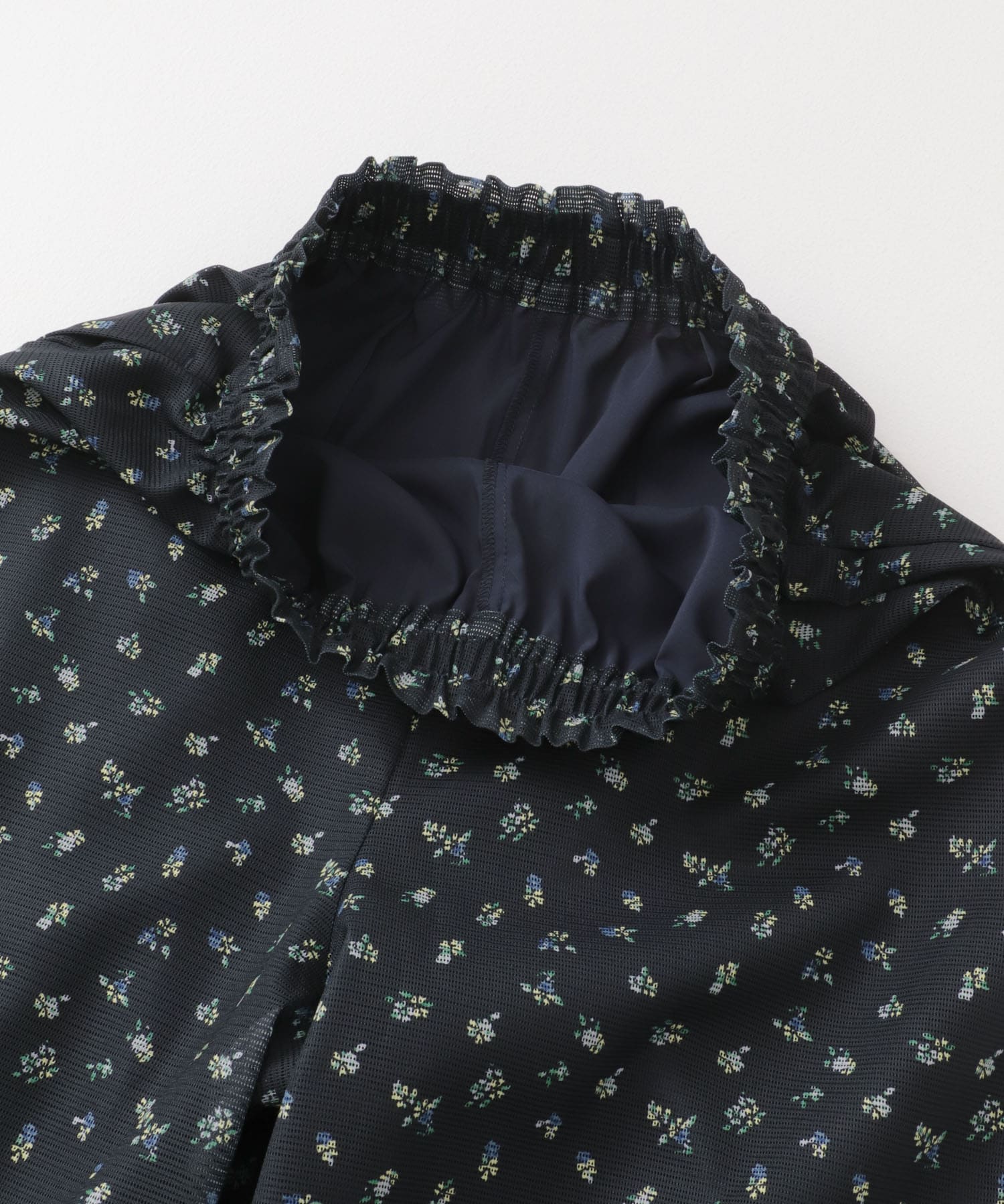 フラワープリントメッシュパンツ NAVY one