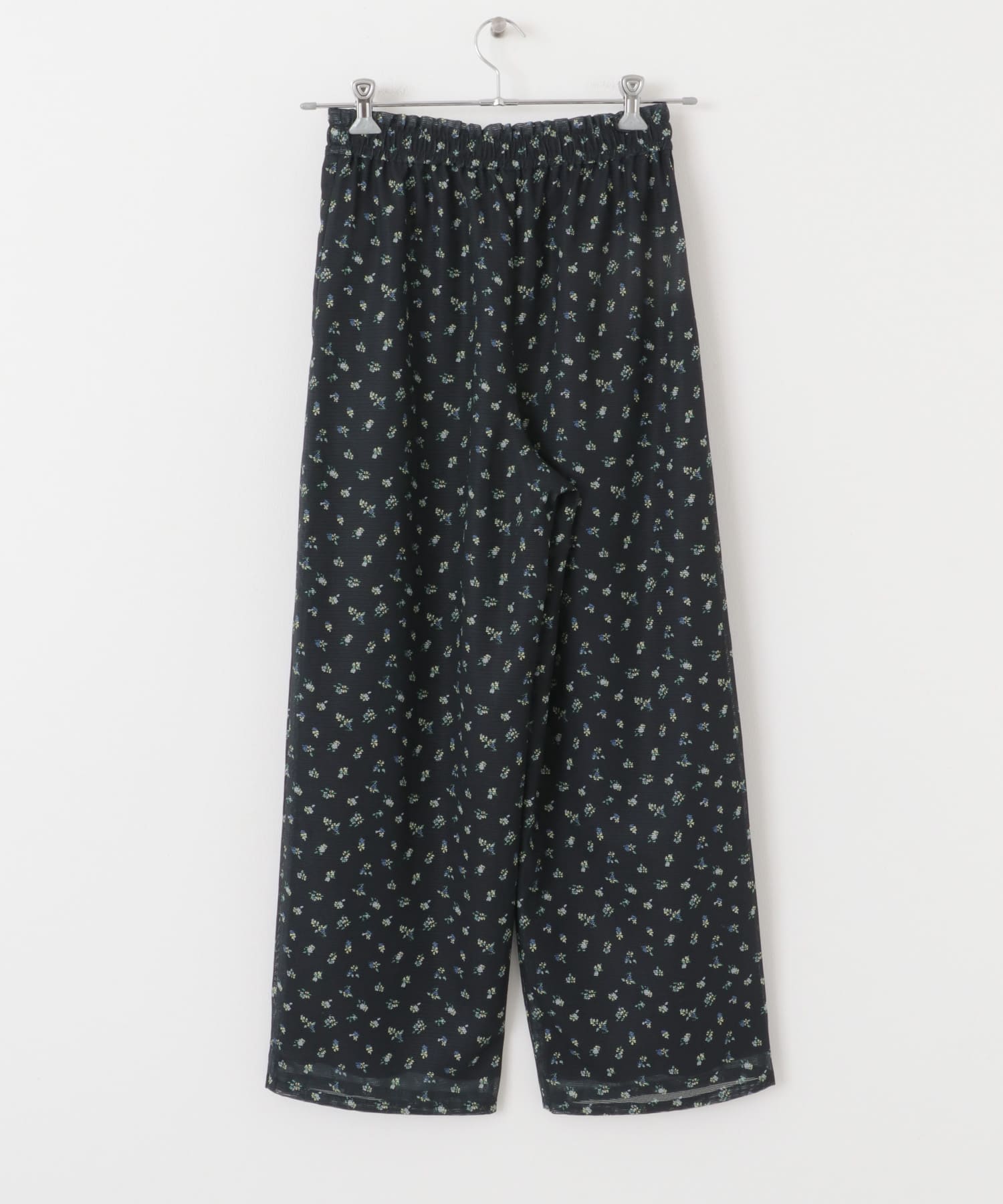 フラワープリントメッシュパンツ NAVY one
