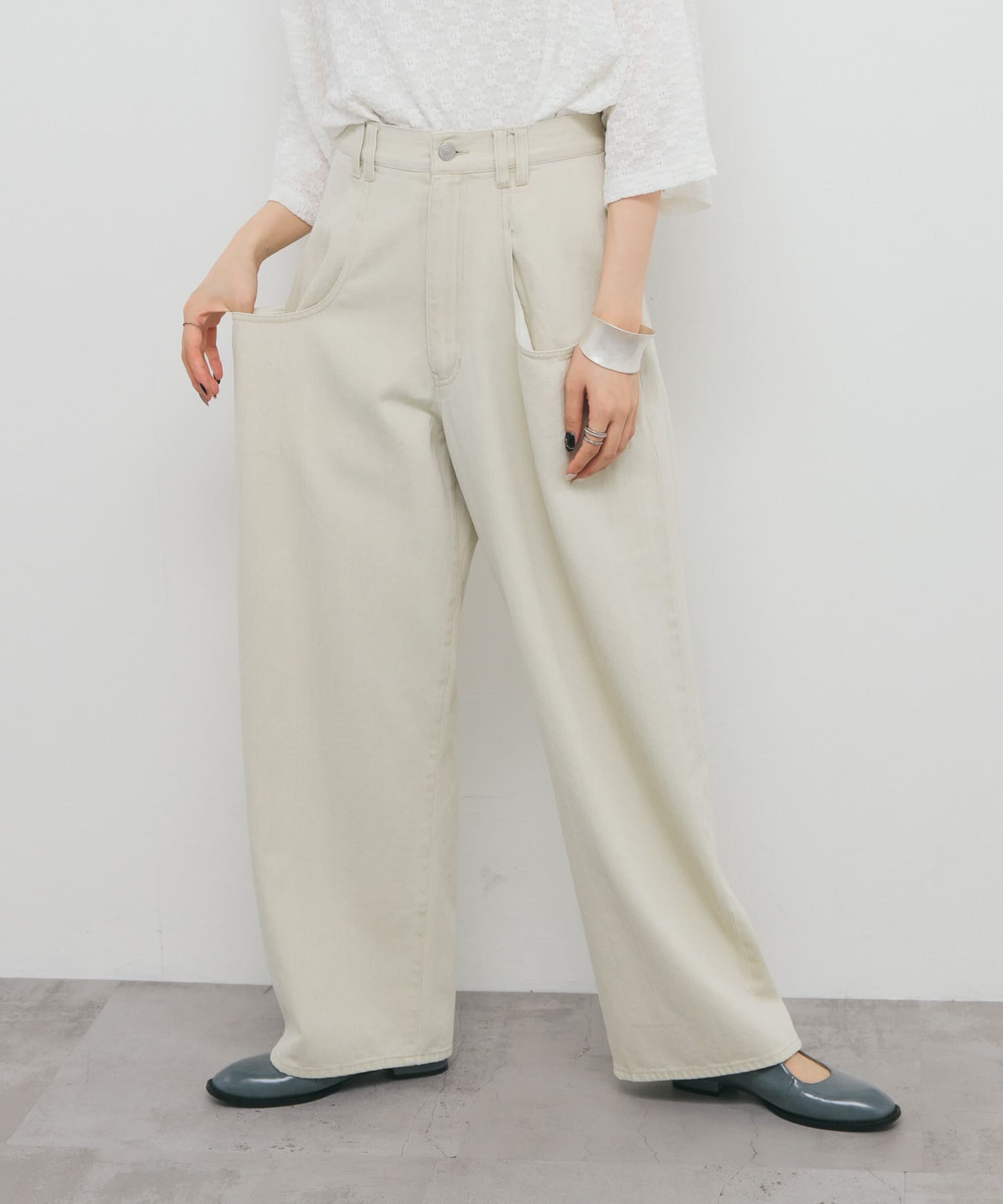 『3サイズ展開』BIGポケットデザインツイルパンツ