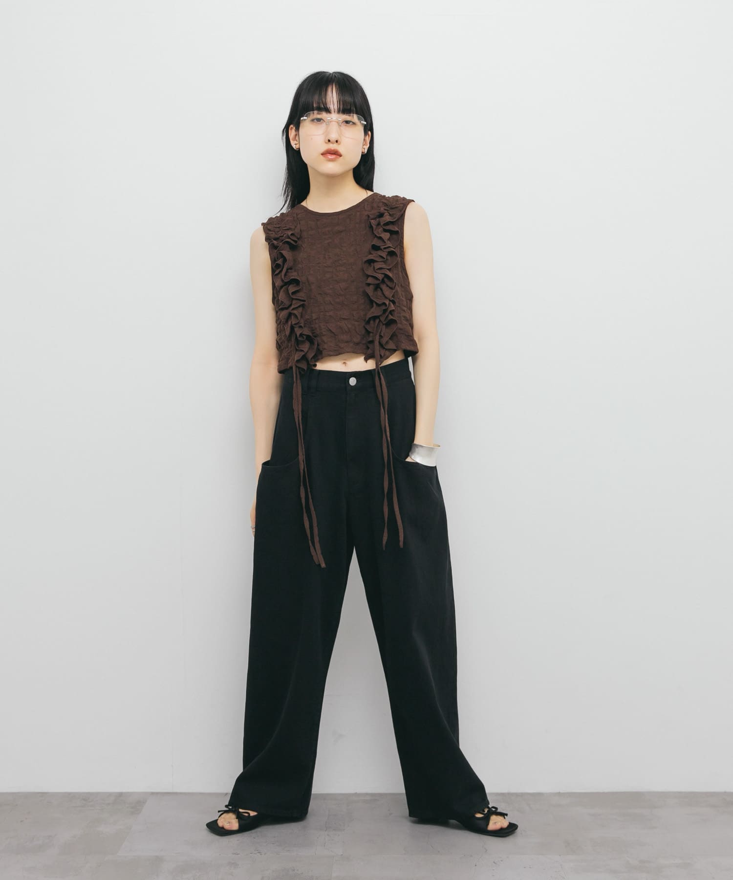 身長：160cm サイズ：one