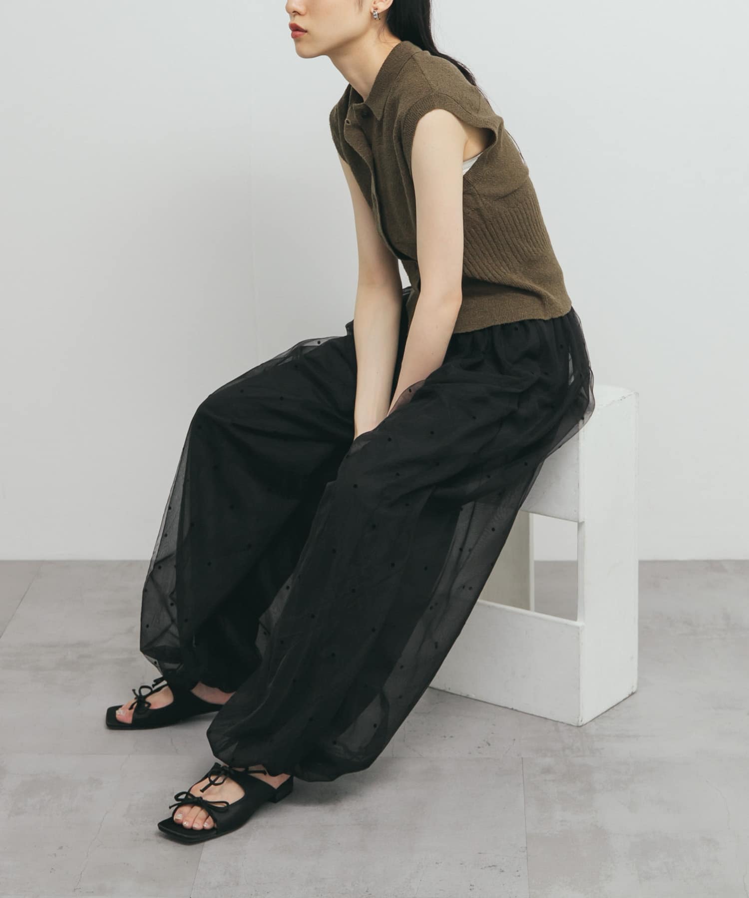 身長：160cm サイズ：one