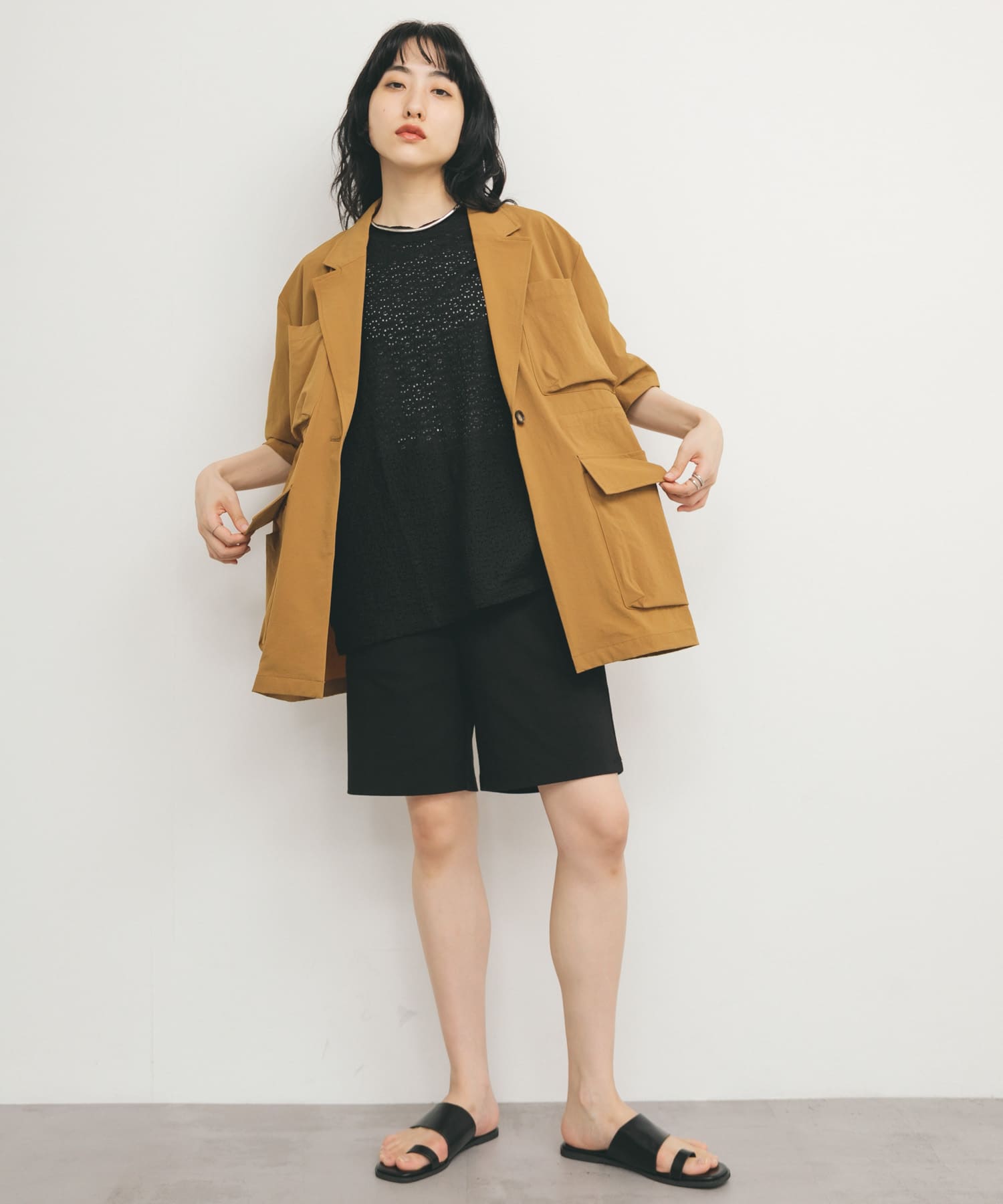 身長：160cm サイズ：one