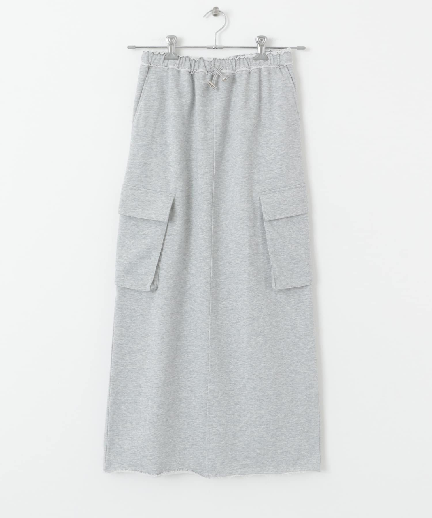 スウェットカーゴスカート TOP GRAY one