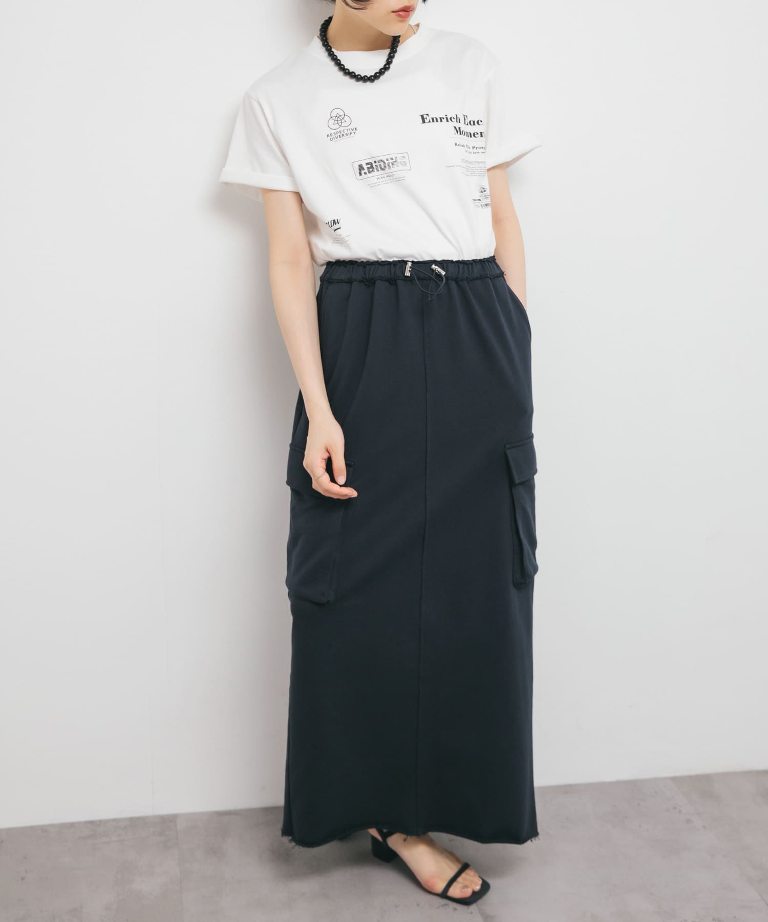 身長：160cm サイズ：one