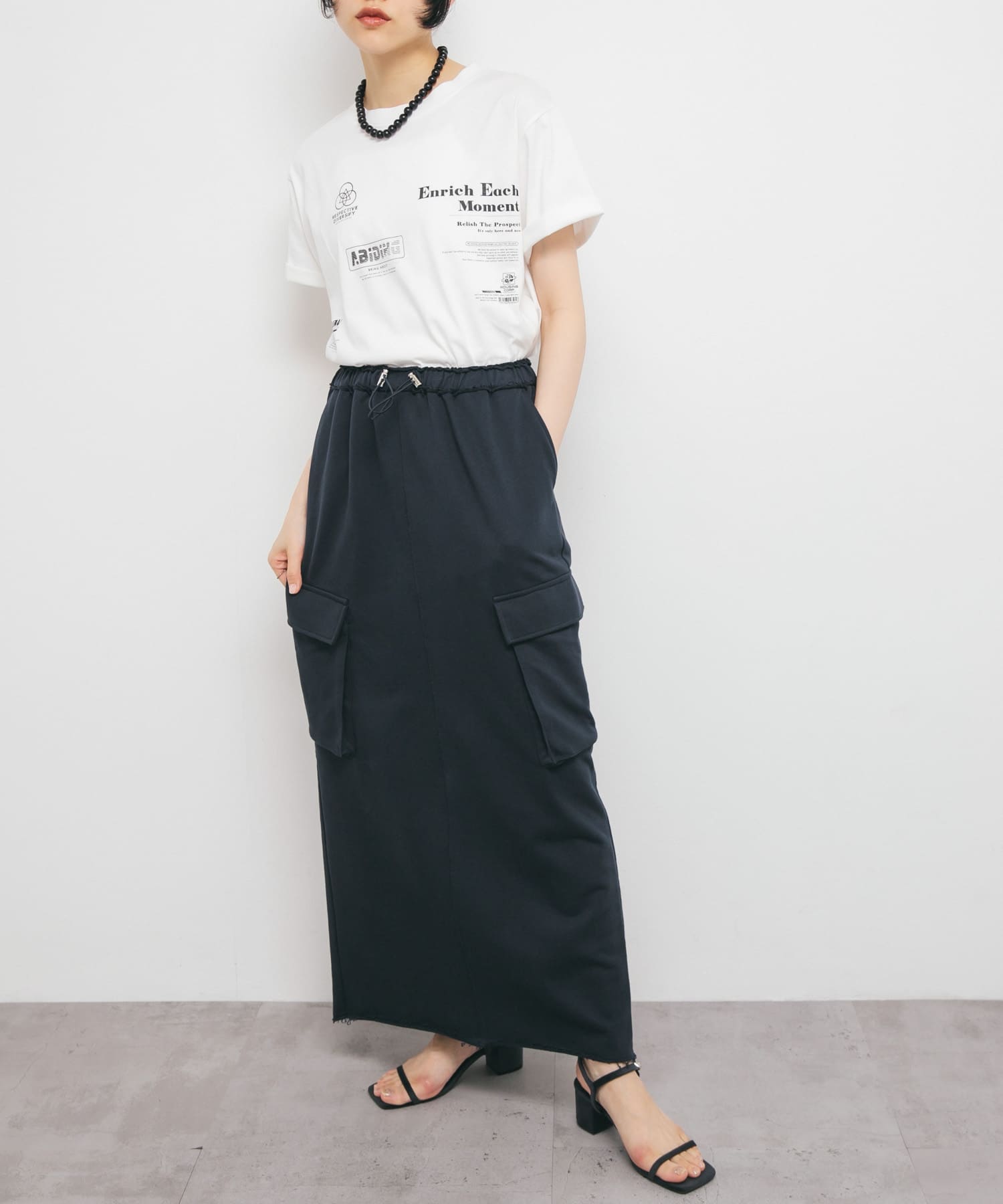 身長：160cm サイズ：one