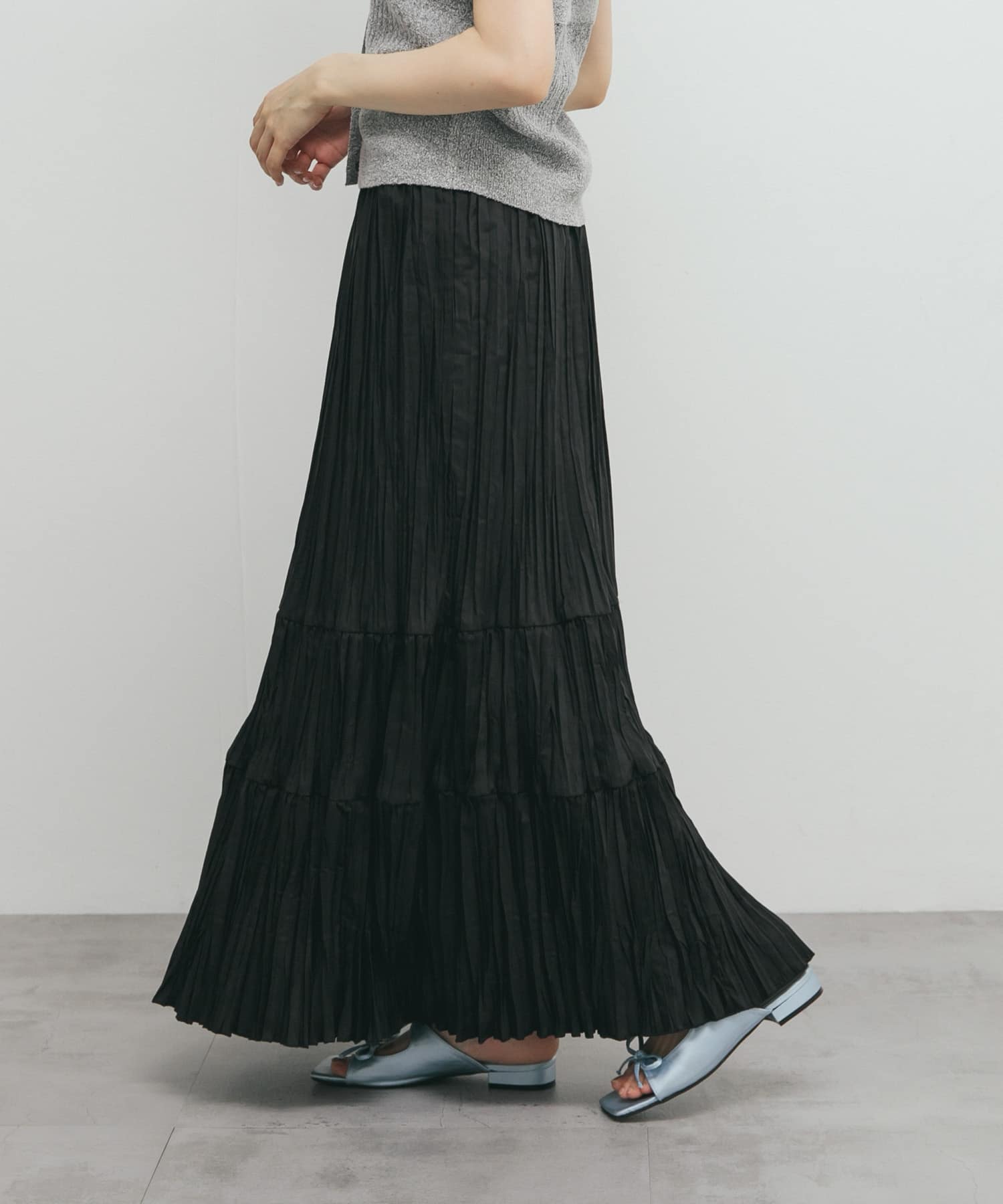 ランダムプリーツスカート